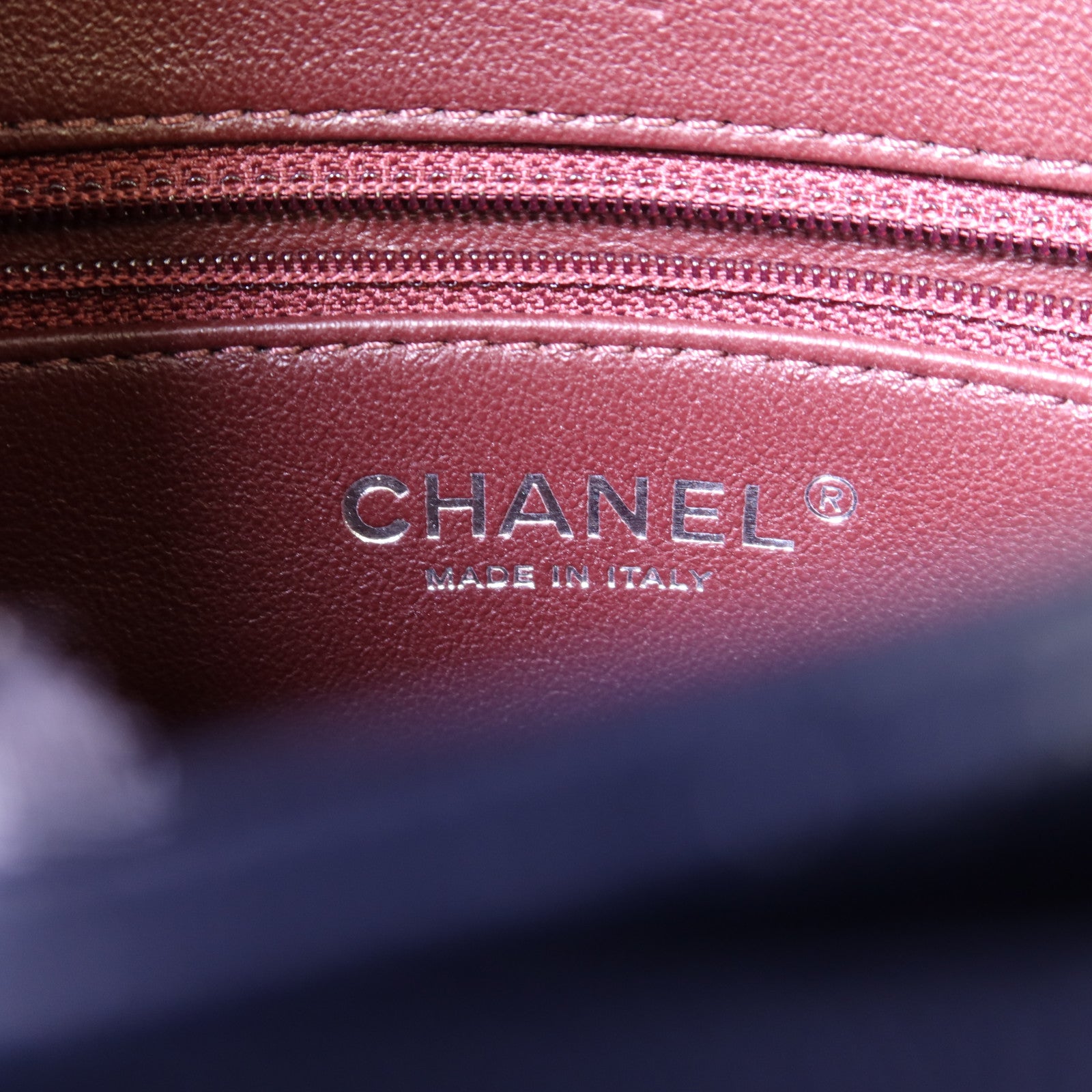CHANEL 羊皮皮革Large Trendy CC銀扣鏈帶手挽肩背兩用袋