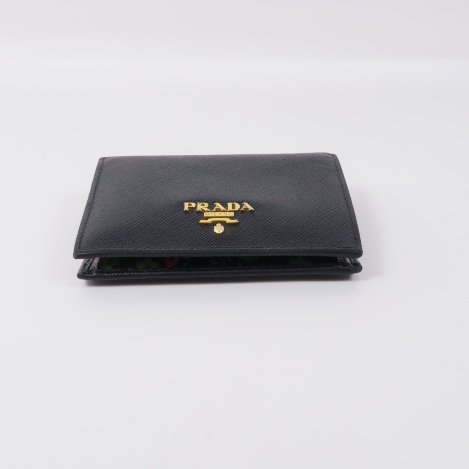 PRADA Saffiano皮革Wallet金扣錢包