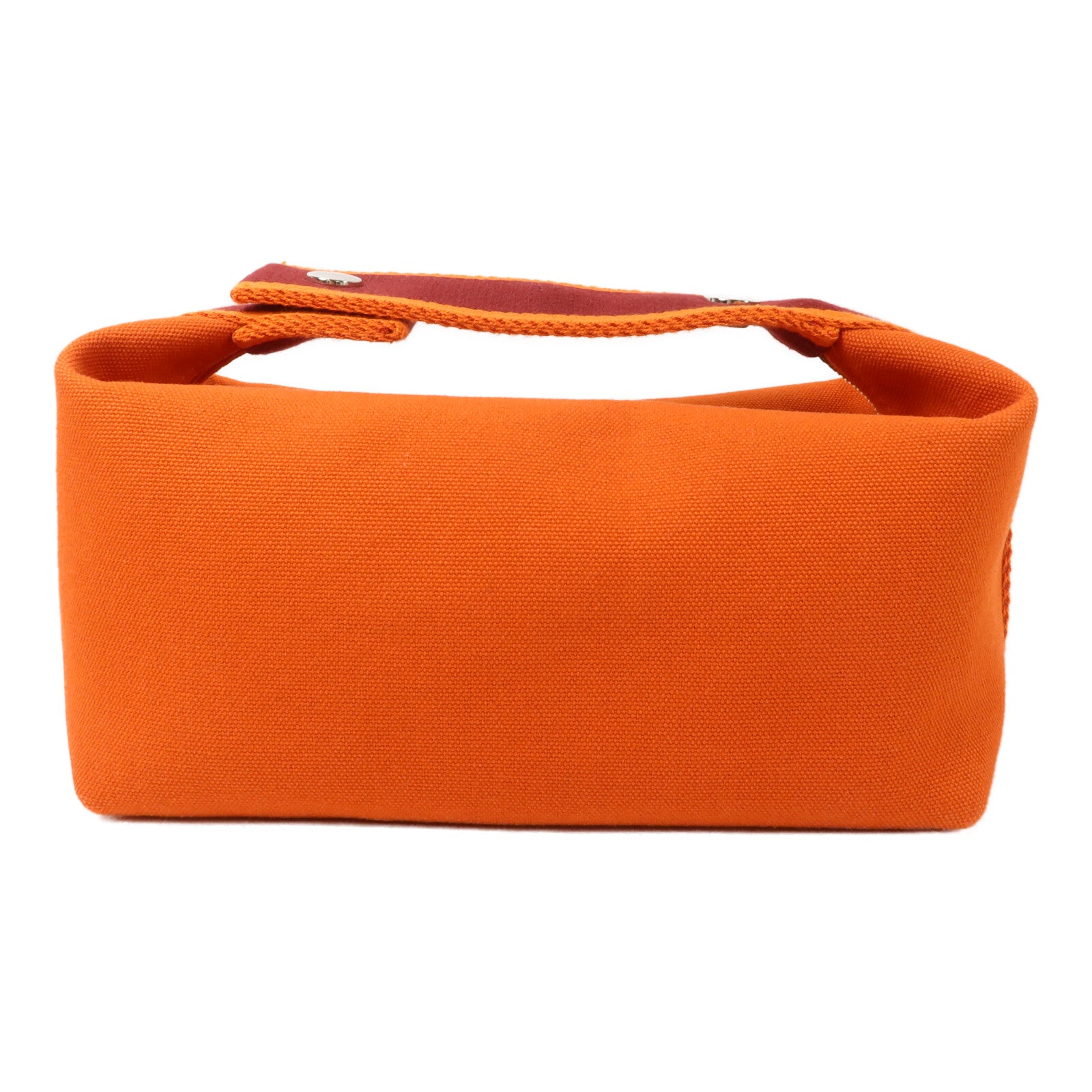 HERMES 帆布Bride A Brac PM手挽袋Orange