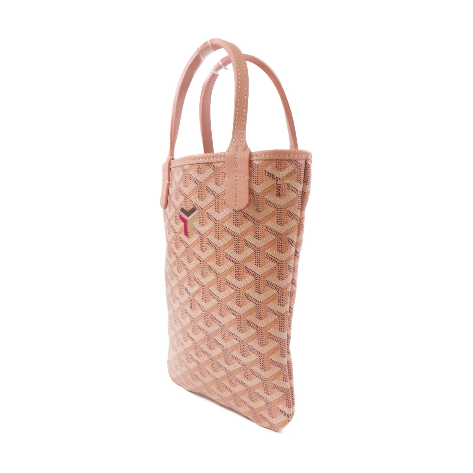 GOYARD 塗層帆布2 Way Shoulder Bag手挽肩背兩用袋粉紅色