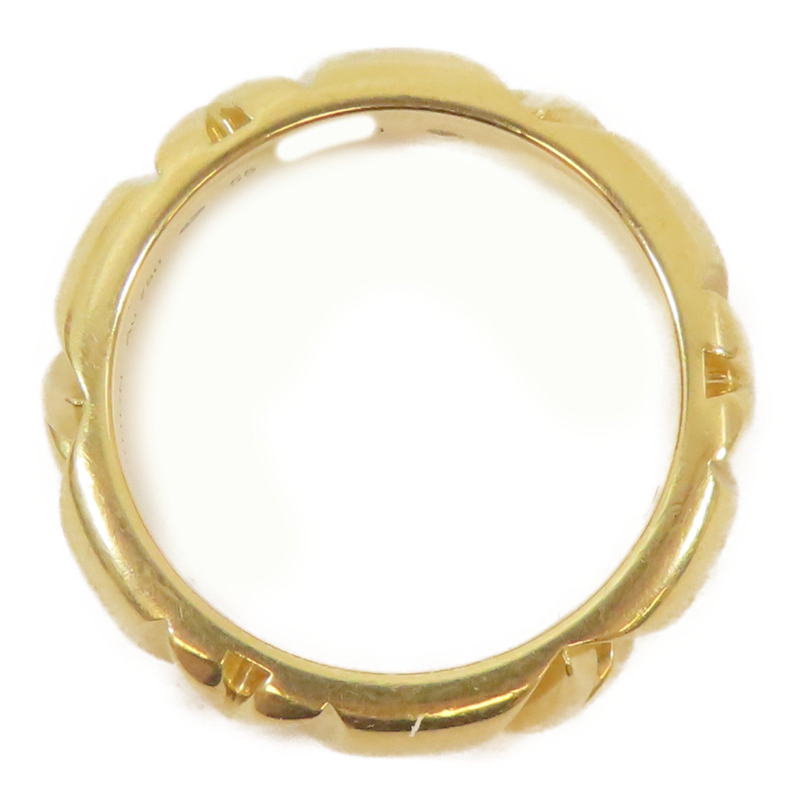 LOUIS VUITTON 18K黃金Gold Ring戒指LV#55/US#7