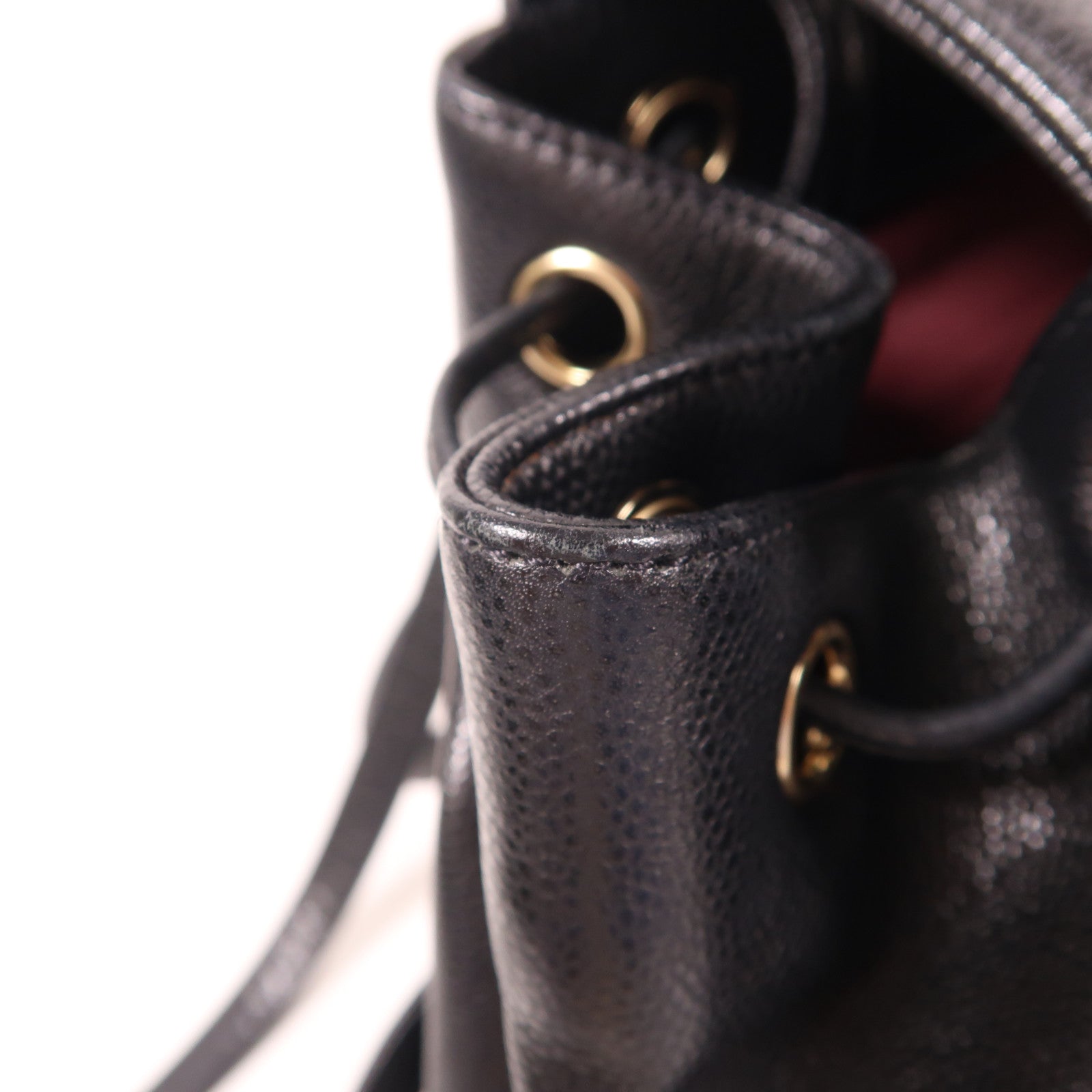 CHANEL 牛皮皮革Backpack金扣背包