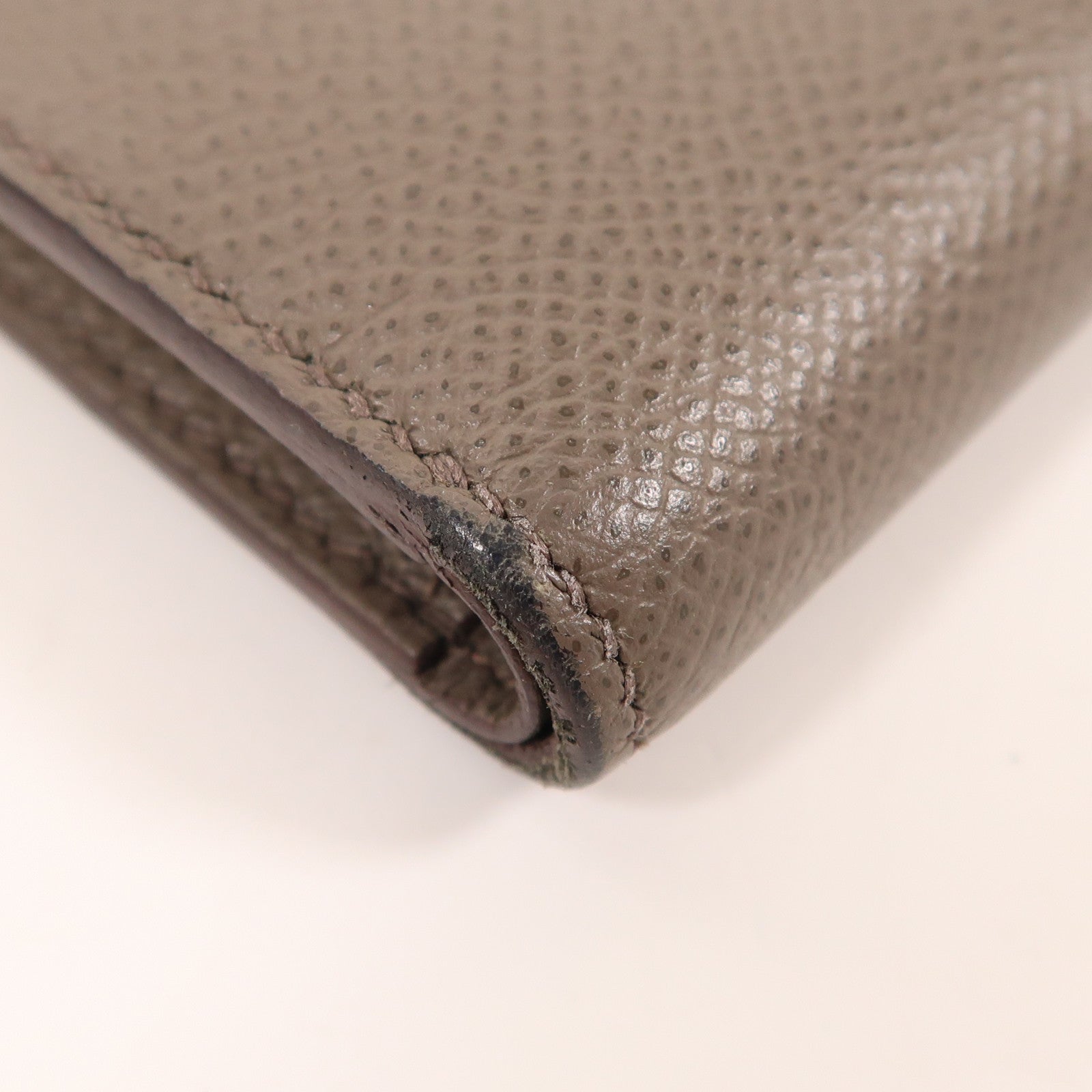 HERMES Epsom皮革Clic Wallet金扣錢包Etain