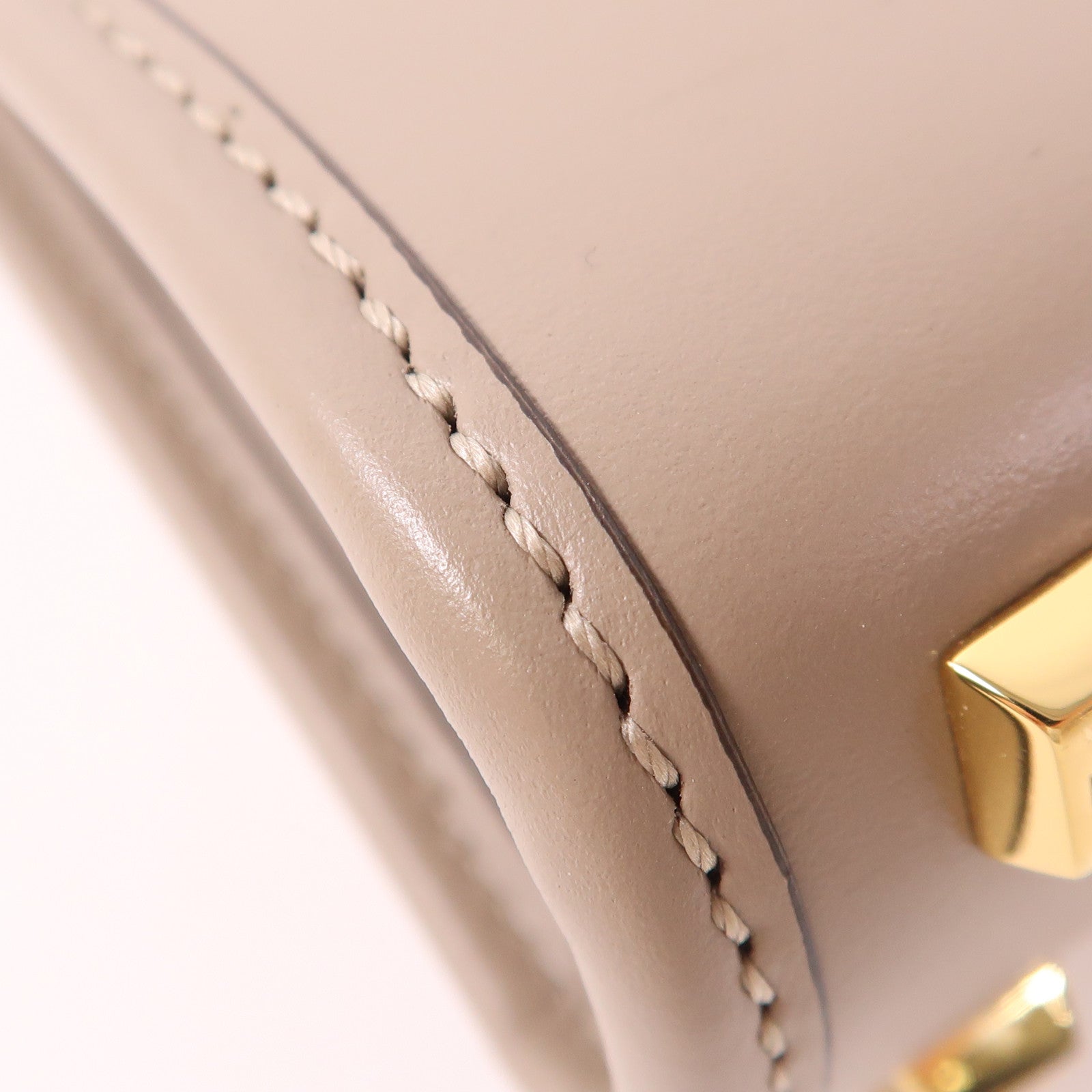 FENDI 牛皮皮革Mini Sunshine Shopper金扣手挽肩背兩用袋