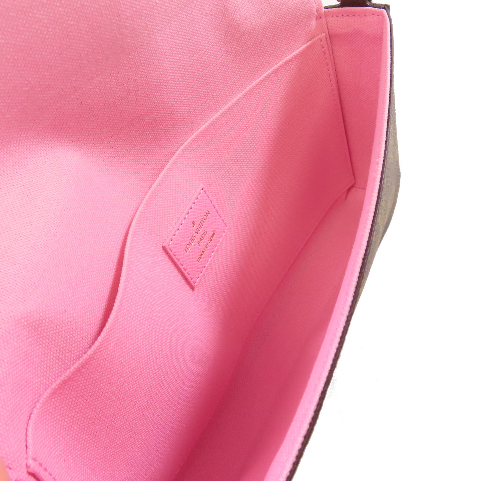 LOUIS VUITTON Monogram Felicie Pochette Shoulder Bag金扣鏈帶肩背袋啡色