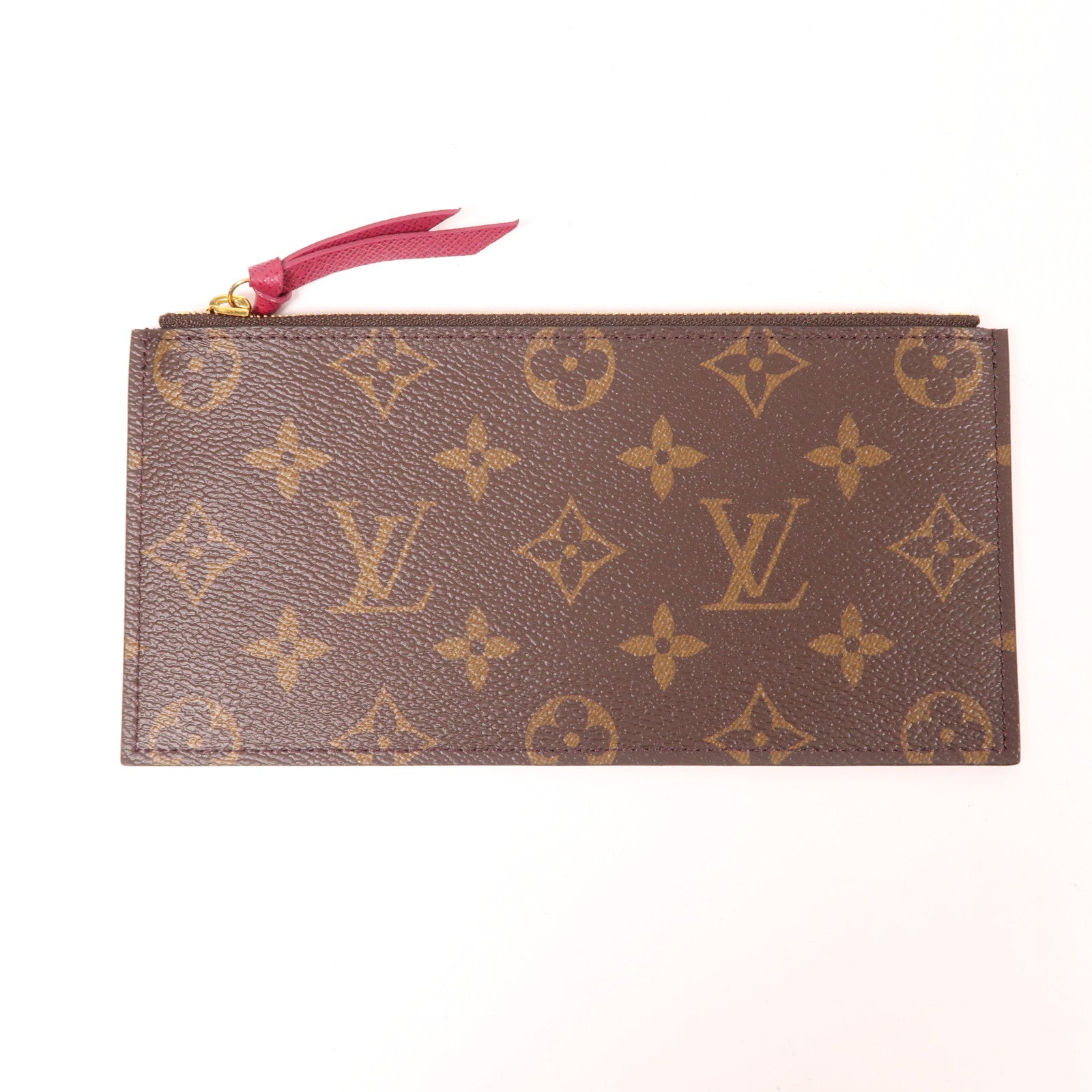 LOUIS VUITTON Monogram Pochette Felicie金扣鏈帶肩背袋棕色