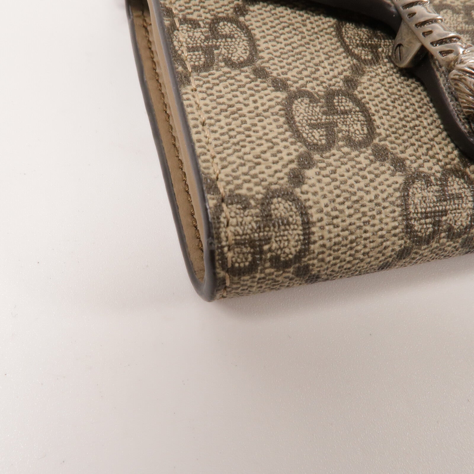 GUCCI 塗層帆布Dionysus Chain Wallet鏈帶手挽袋