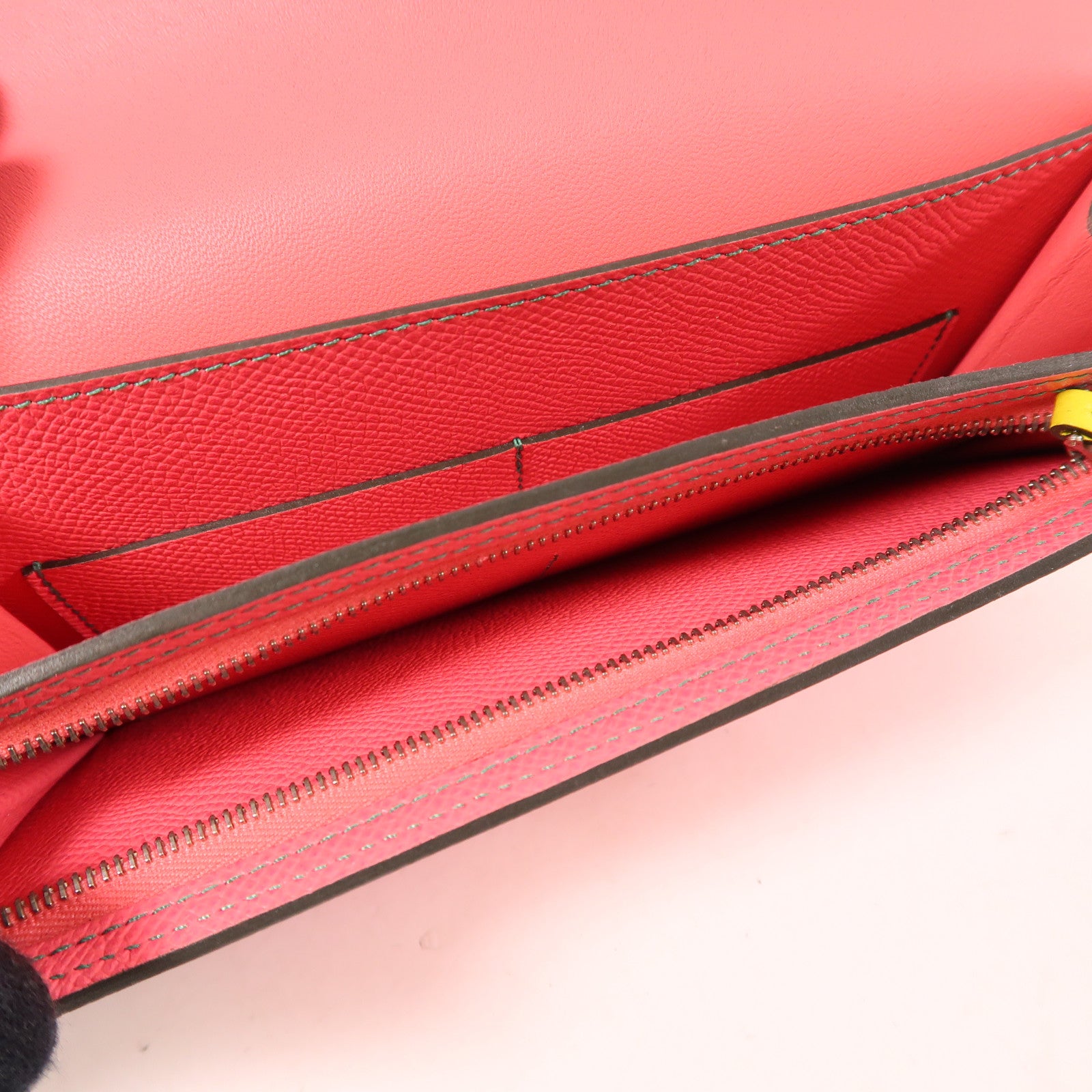 HERMES Epsom皮革Camail Long Wallet銀扣長錢包