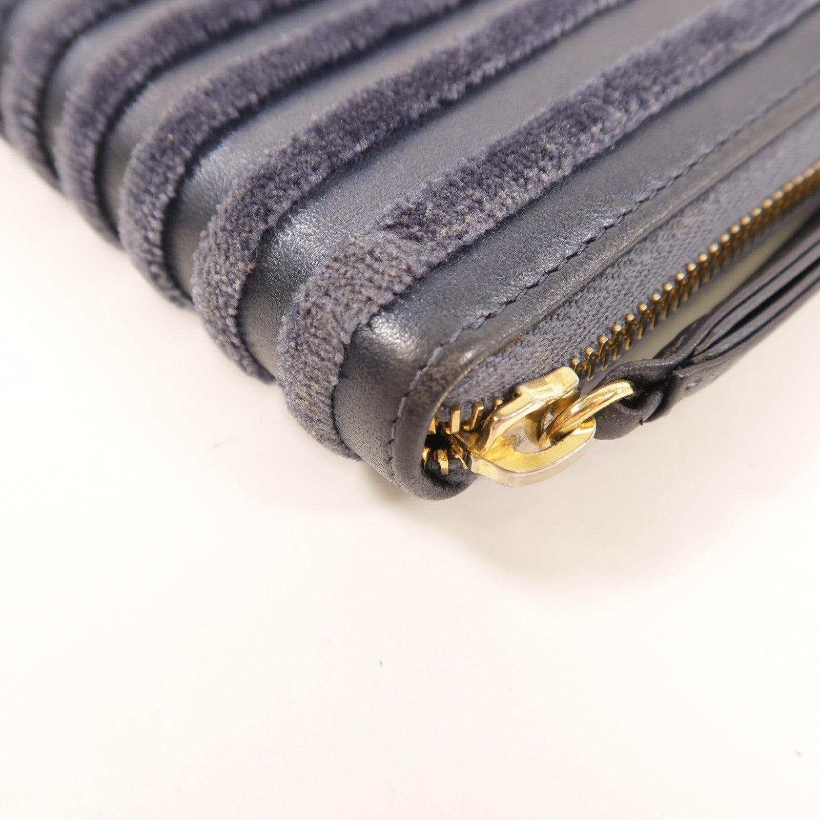 CHANEL 牛皮皮革Long Wallet金扣長錢包