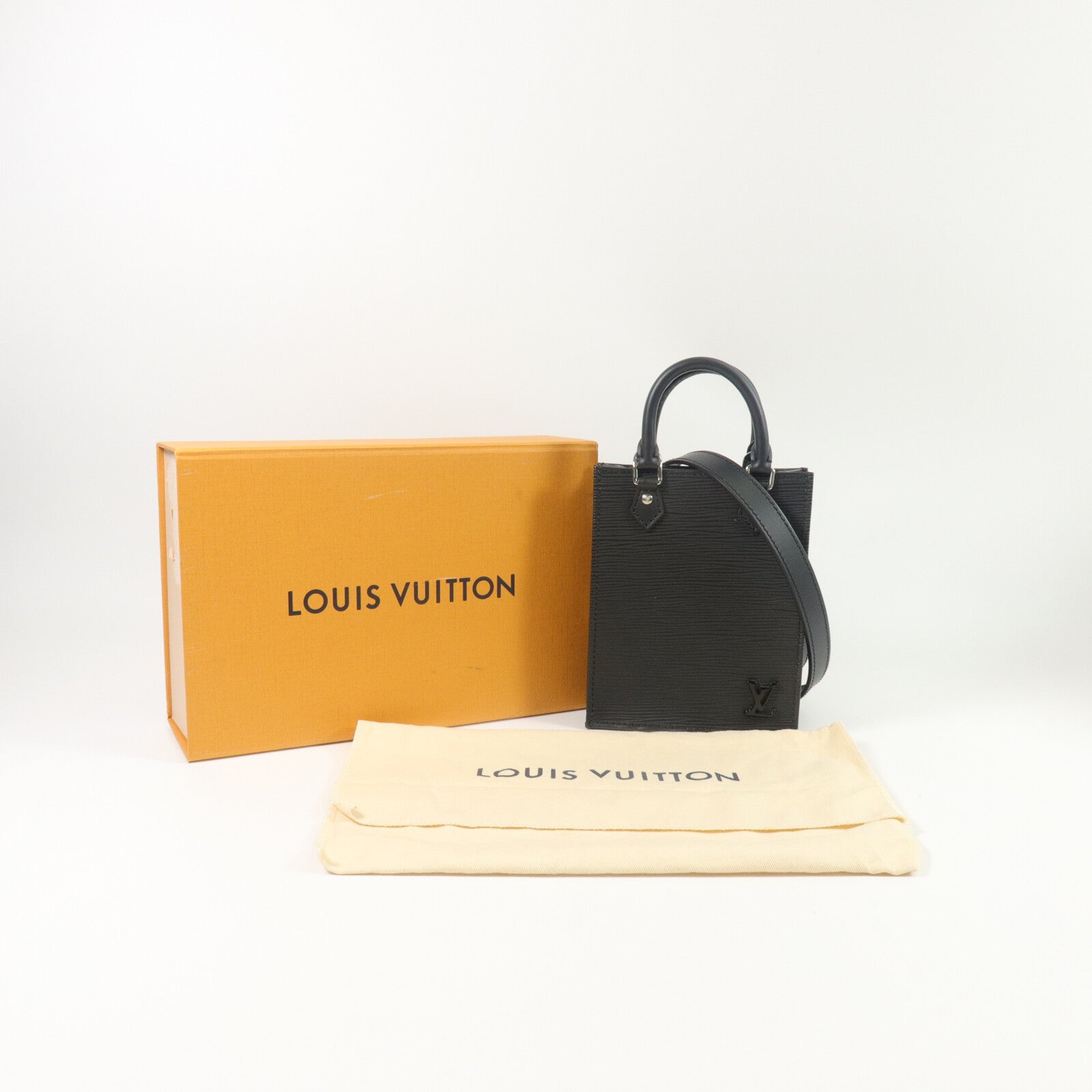 LOUIS VUITTON Epi Petit Sac Plat手挽肩背兩用袋