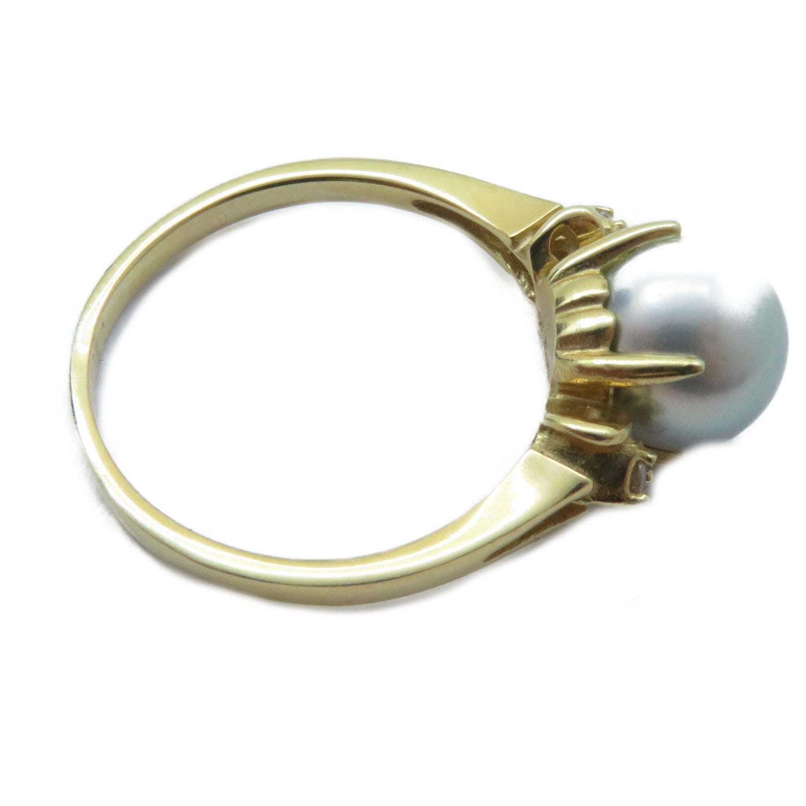 JEWELRY 【激減優惠】14K黃金Pearl Ring戒指US#5.75