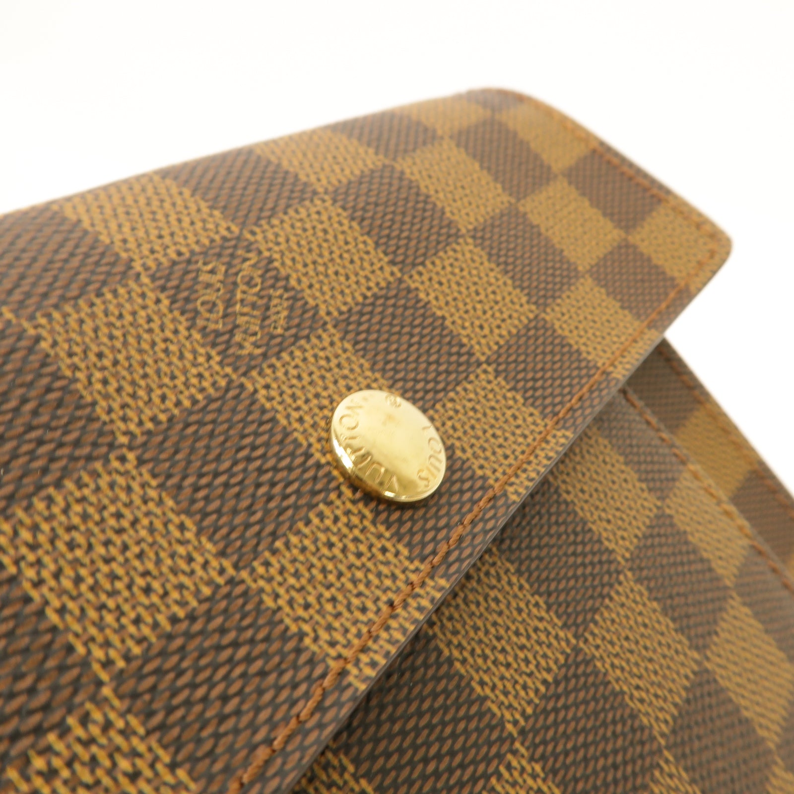 LOUIS VUITTON Damier Pimlico Shoulder Bag金扣肩背袋Ebene