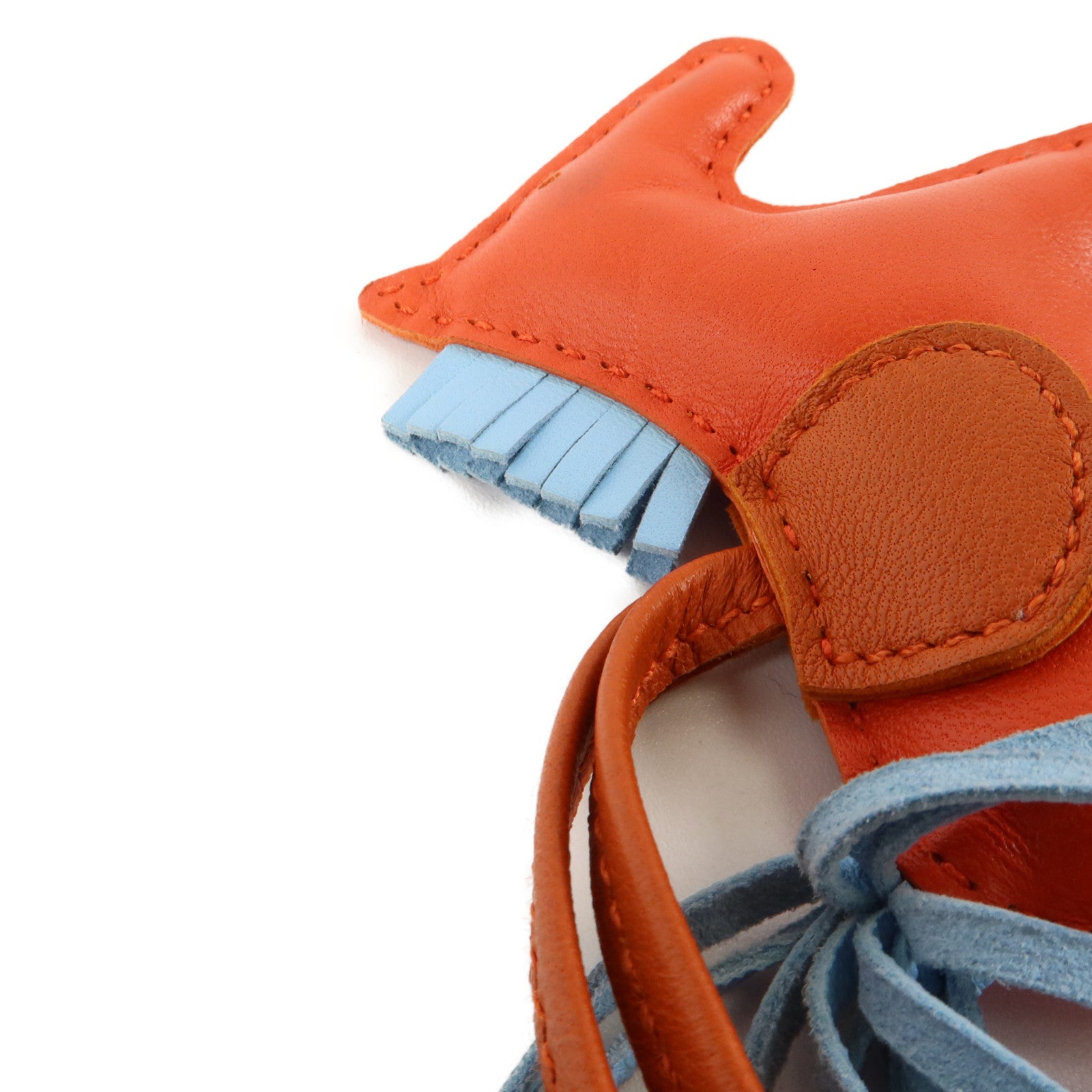 HERMES Milo皮革Rodeo PM掛飾Capucine/Celeste/Cornaline