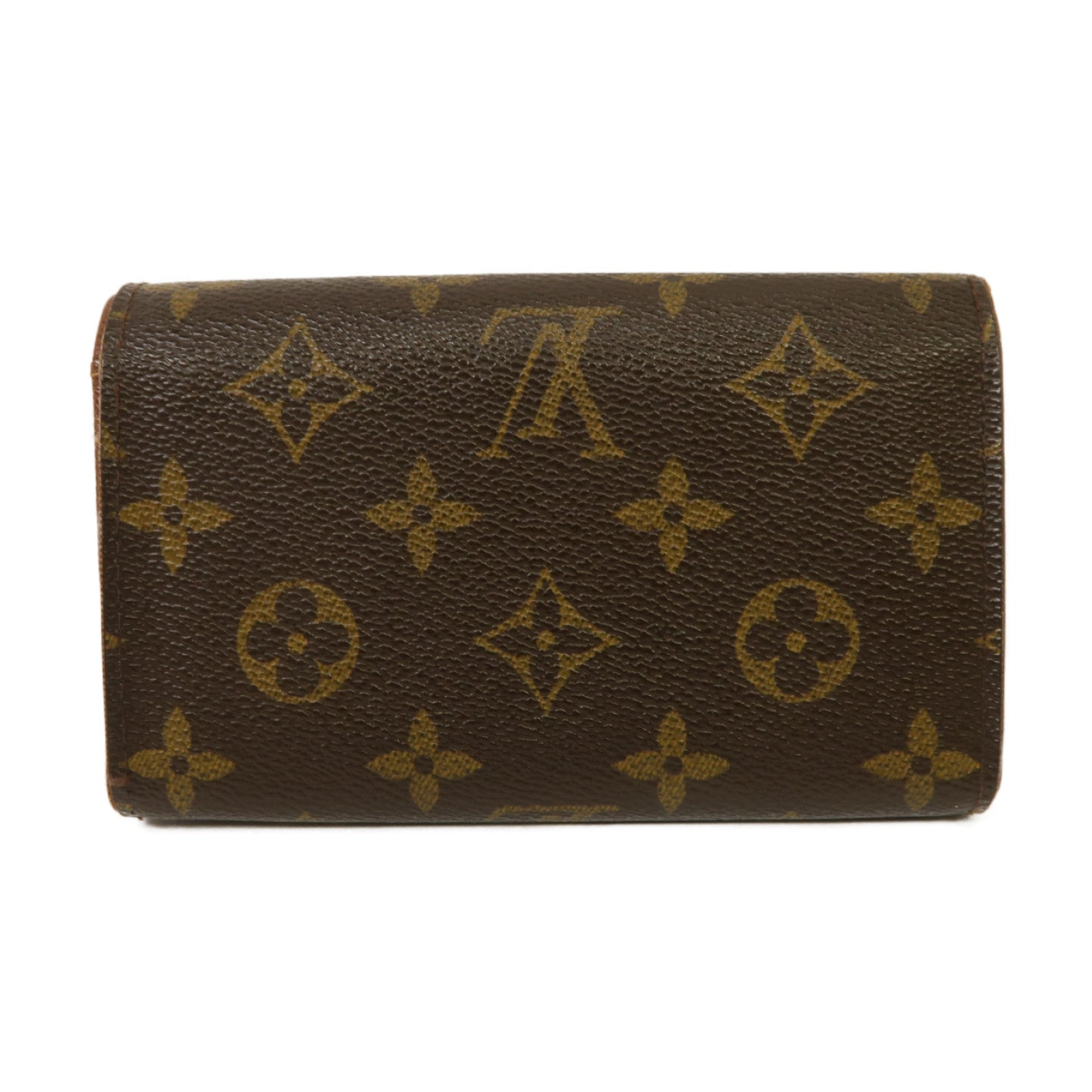 LOUIS VUITTON 【激減優惠】Monogram Wallet金扣錢包啡色
