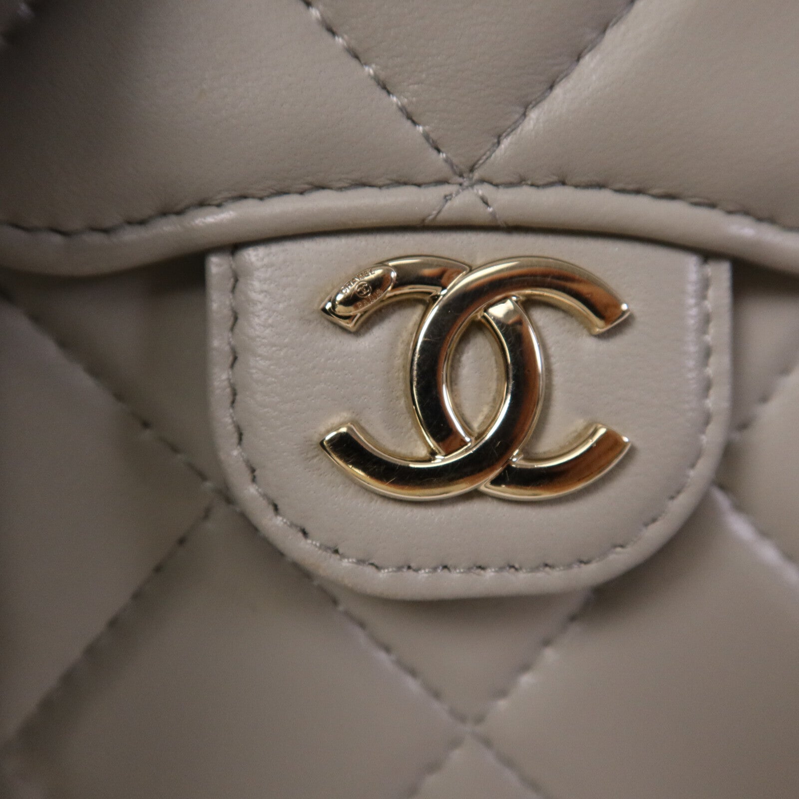 CHANEL 羊皮皮革Chain Shoulder Bag金扣鏈帶肩背袋