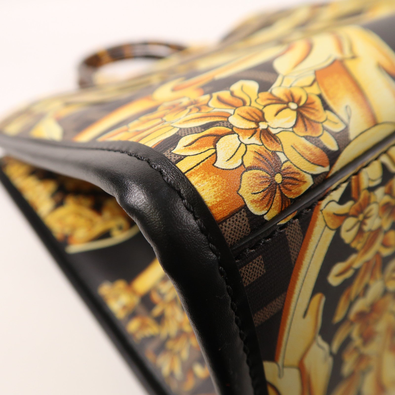 FENDI 皮革Sunshine Tote Bag金扣手挽肩背兩用袋