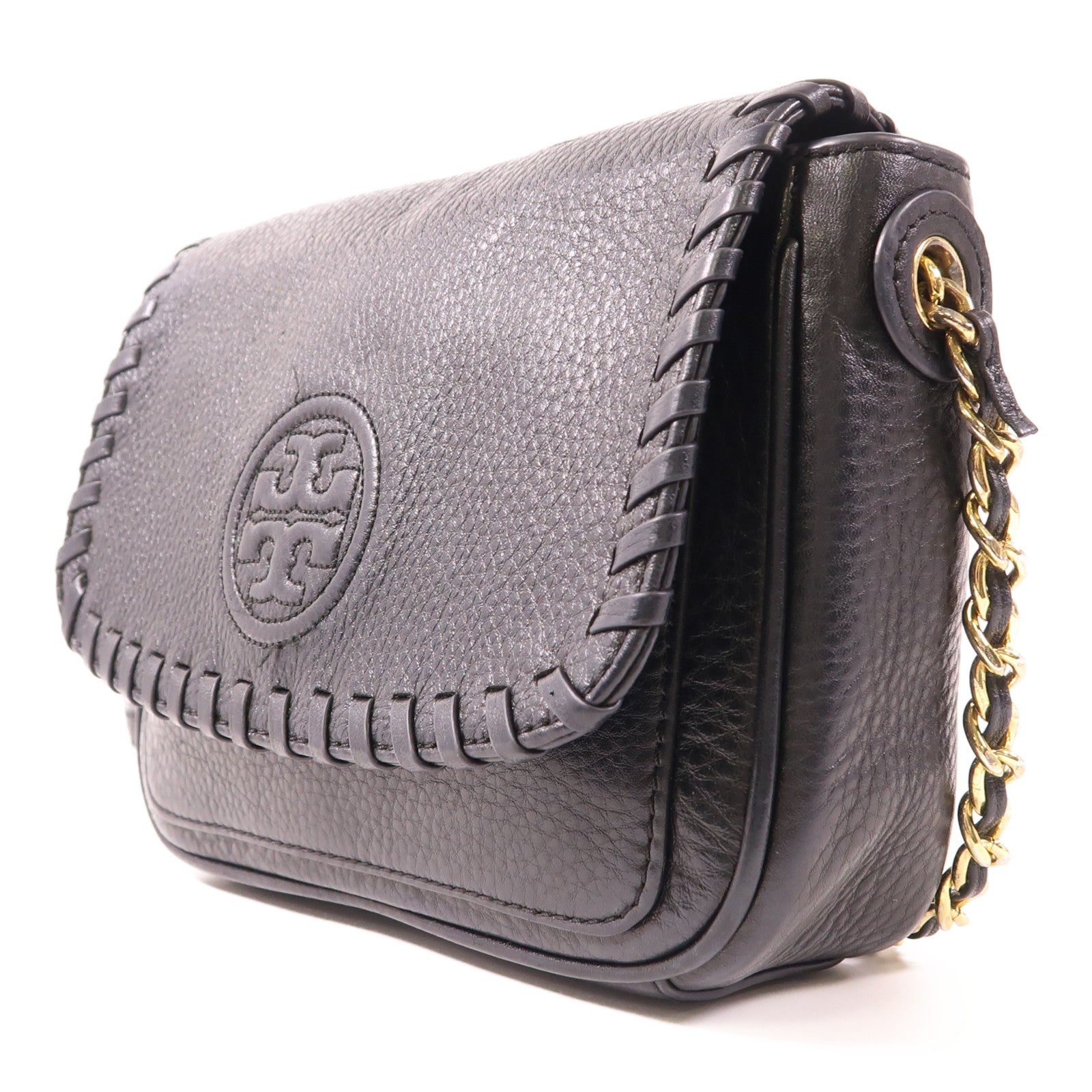 Tory Burch 牛皮皮革Shoulder Bag金扣鏈帶肩背袋