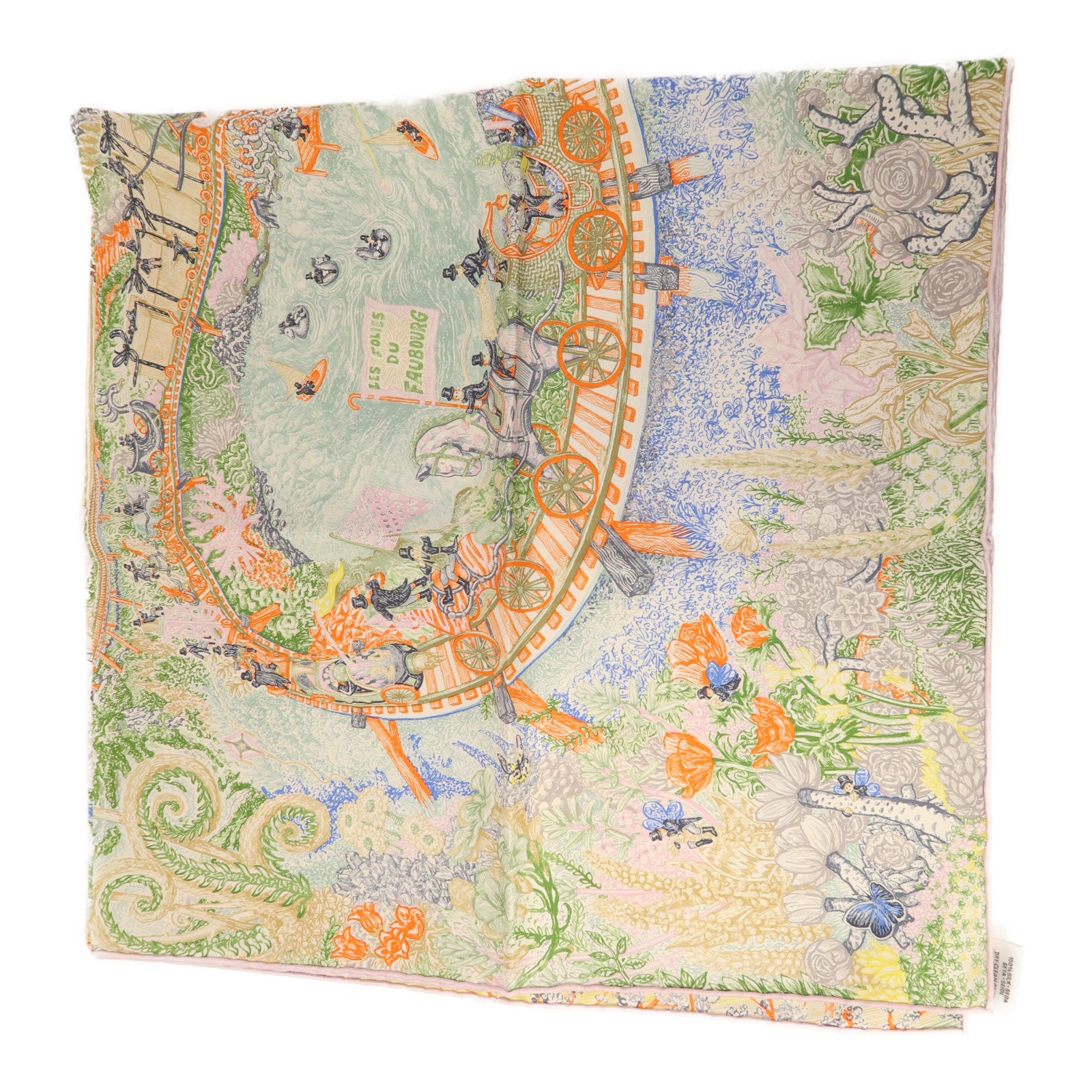 HERMES 絲質Scarf圍巾彩色