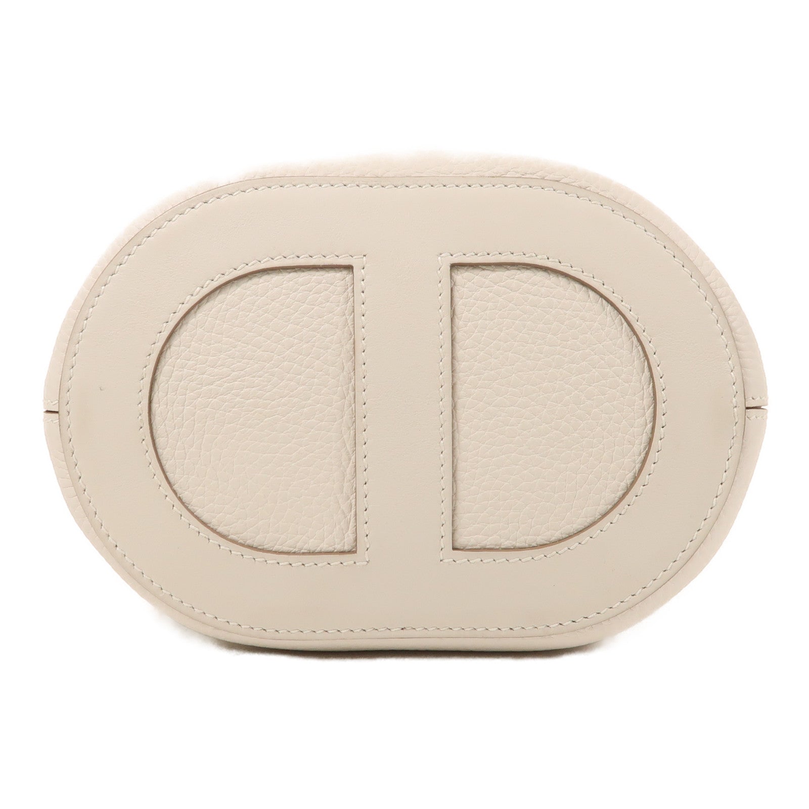 HERMES Clemence皮革In The Loop 18金扣手挽袋Nata