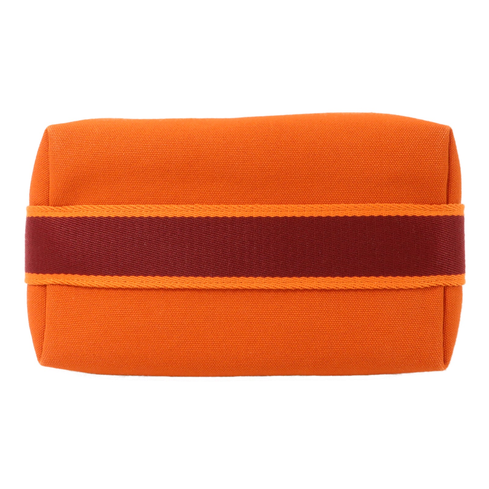HERMES 帆布Bride A Brac PM手挽袋Orange