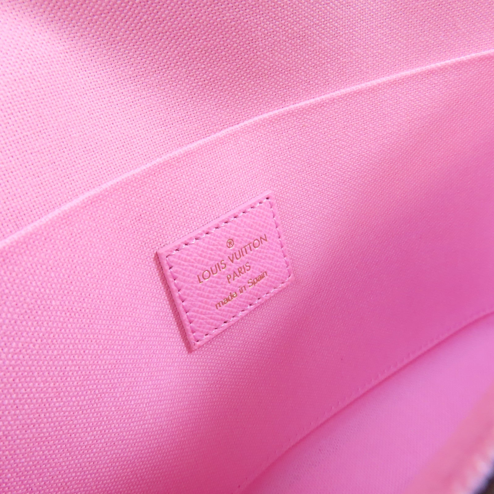 LOUIS VUITTON Monogram Felicie Pochette Shoulder Bag金扣鏈帶肩背袋啡色