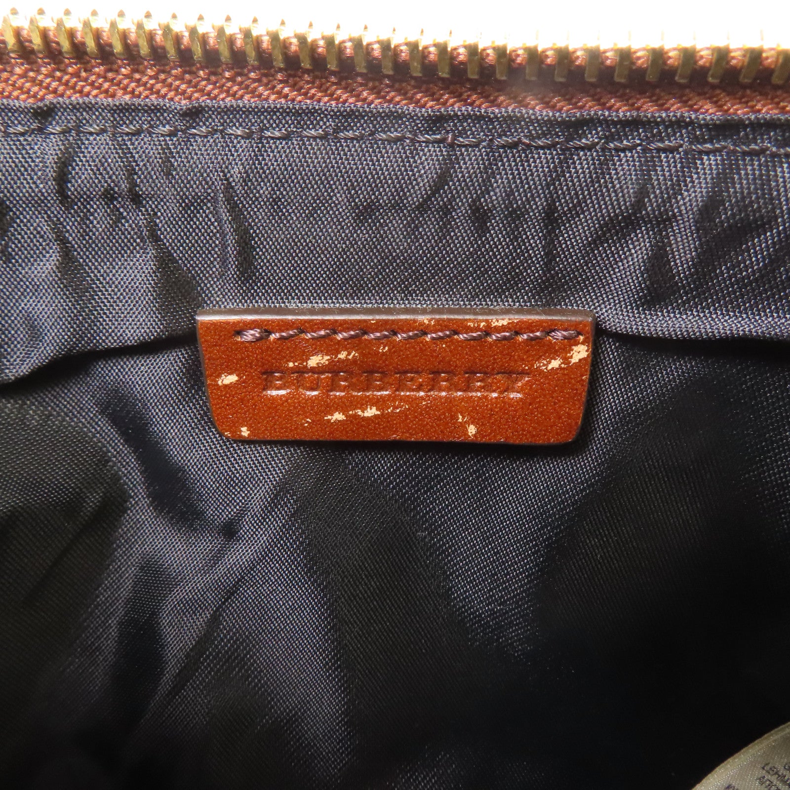 BURBERRY 帆布/皮革Shoulder Bag金扣肩背袋棕色/卡其色