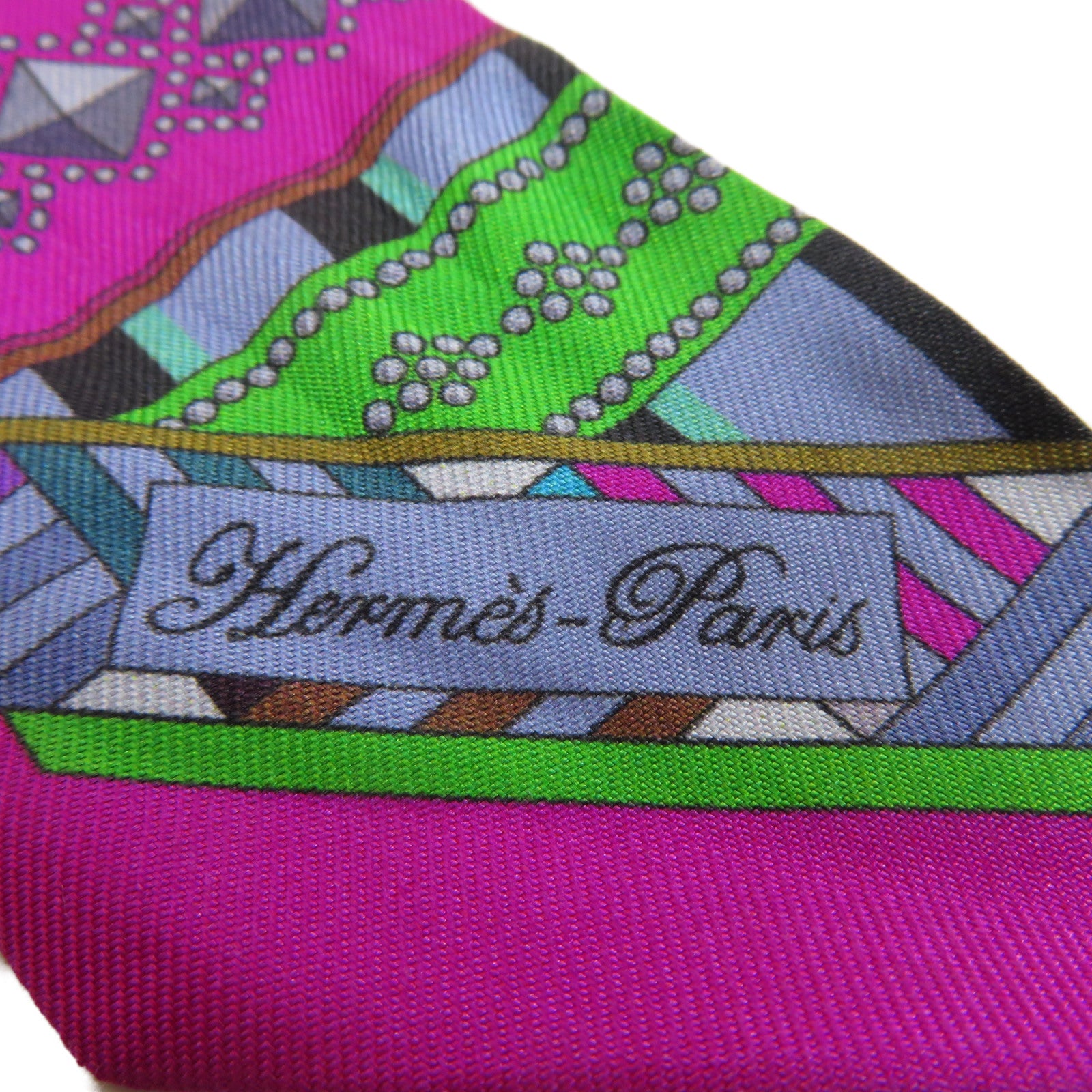 HERMES 【激減優惠】絲質Twilly絲巾紫色