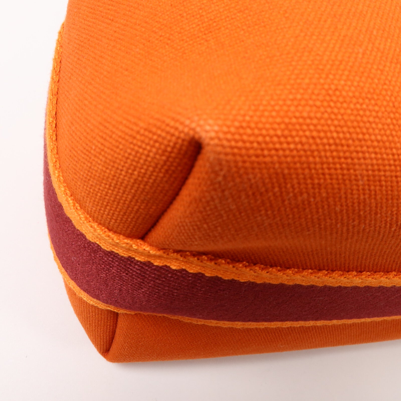 HERMES 帆布Bride A Brac PM手挽袋Orange