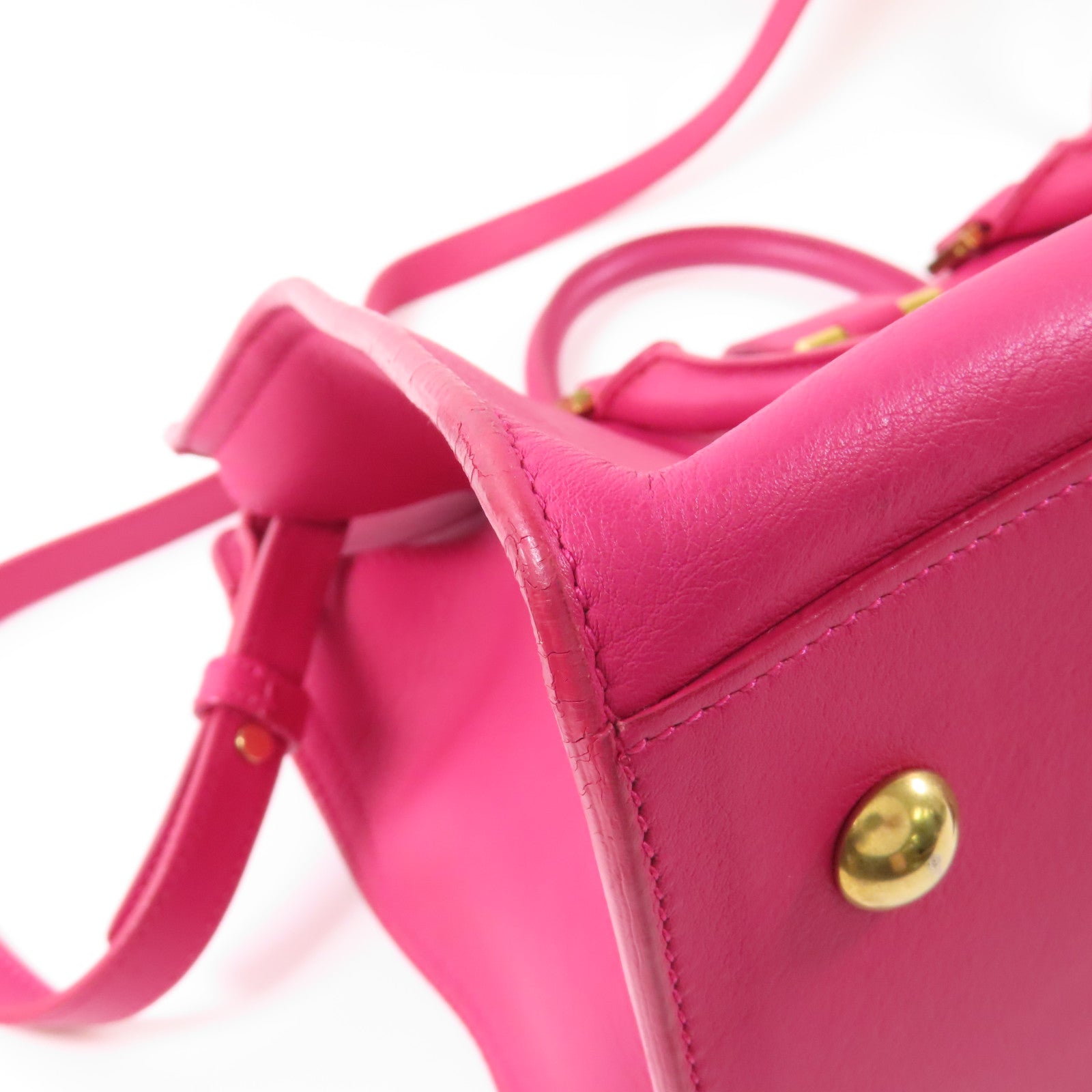 SAINT LAURENT 【激減優惠】牛皮皮革Y Cabas金扣手挽肩背兩用袋