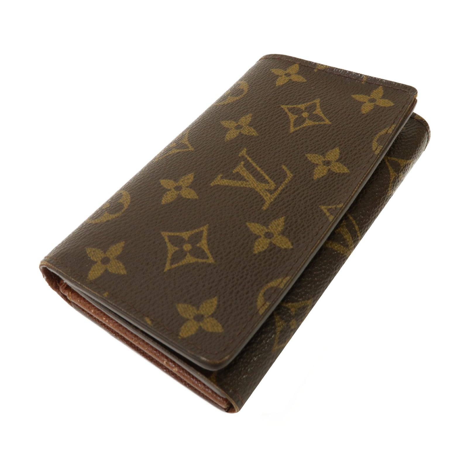 LOUIS VUITTON 【激減優惠】Monogram Wallet金扣錢包啡色