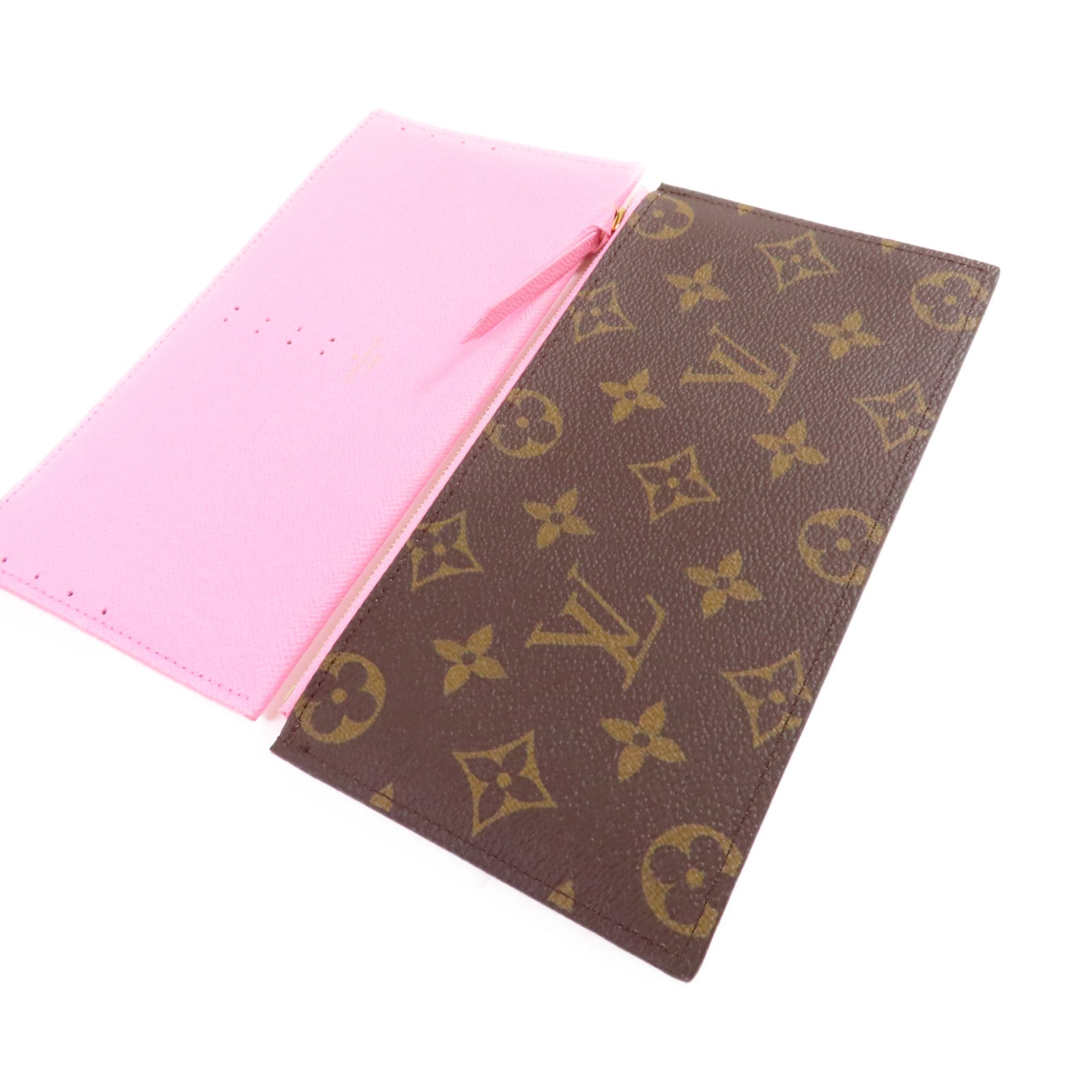 LOUIS VUITTON Monogram Felicie Pochette Shoulder Bag金扣鏈帶肩背袋啡色