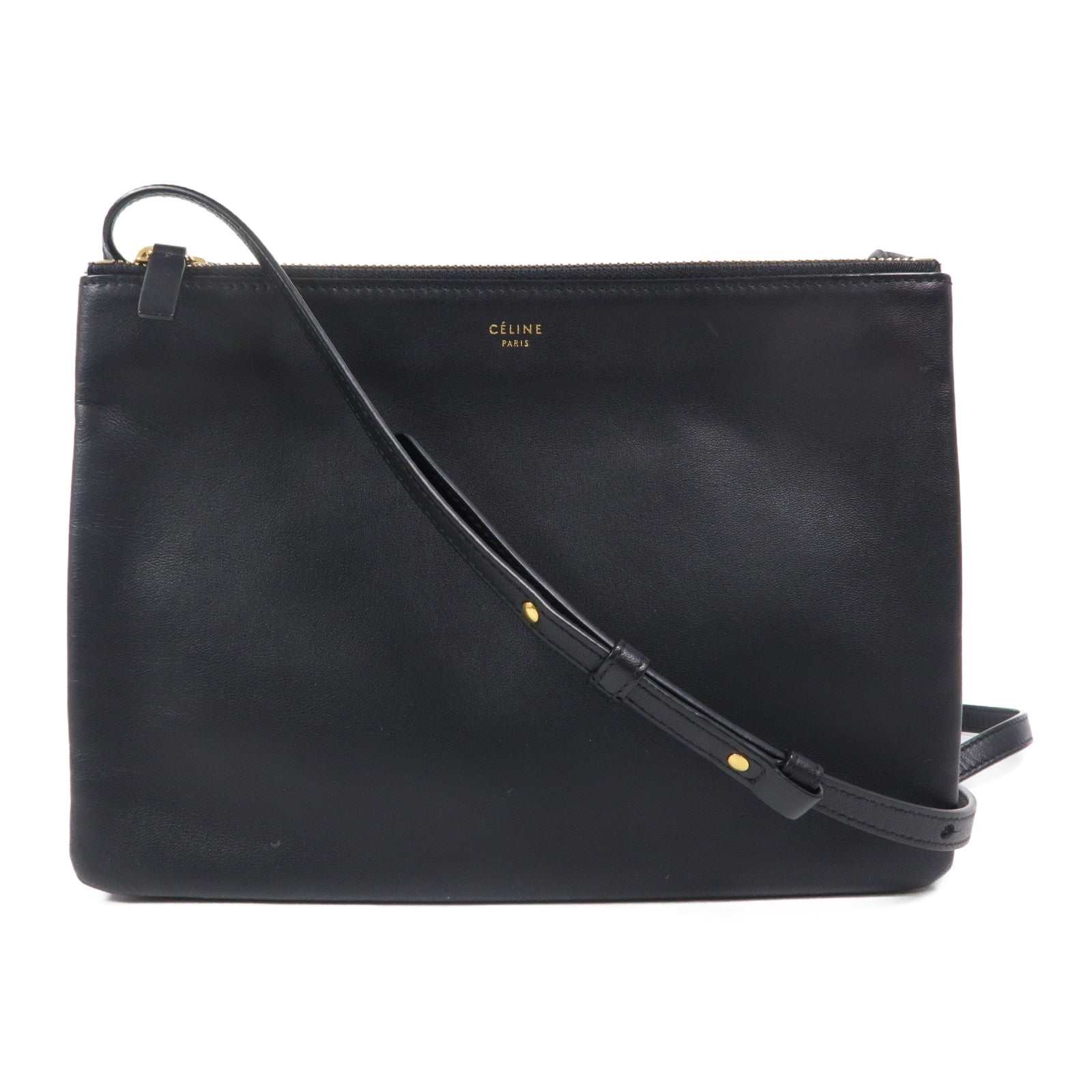 CELINE 羊皮皮革Trio Large肩背袋