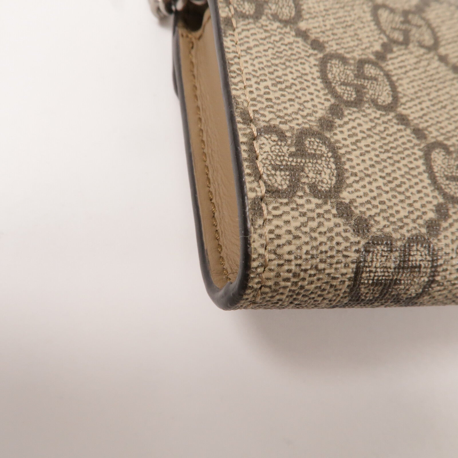 GUCCI 塗層帆布Dionysus Chain Wallet鏈帶手挽袋