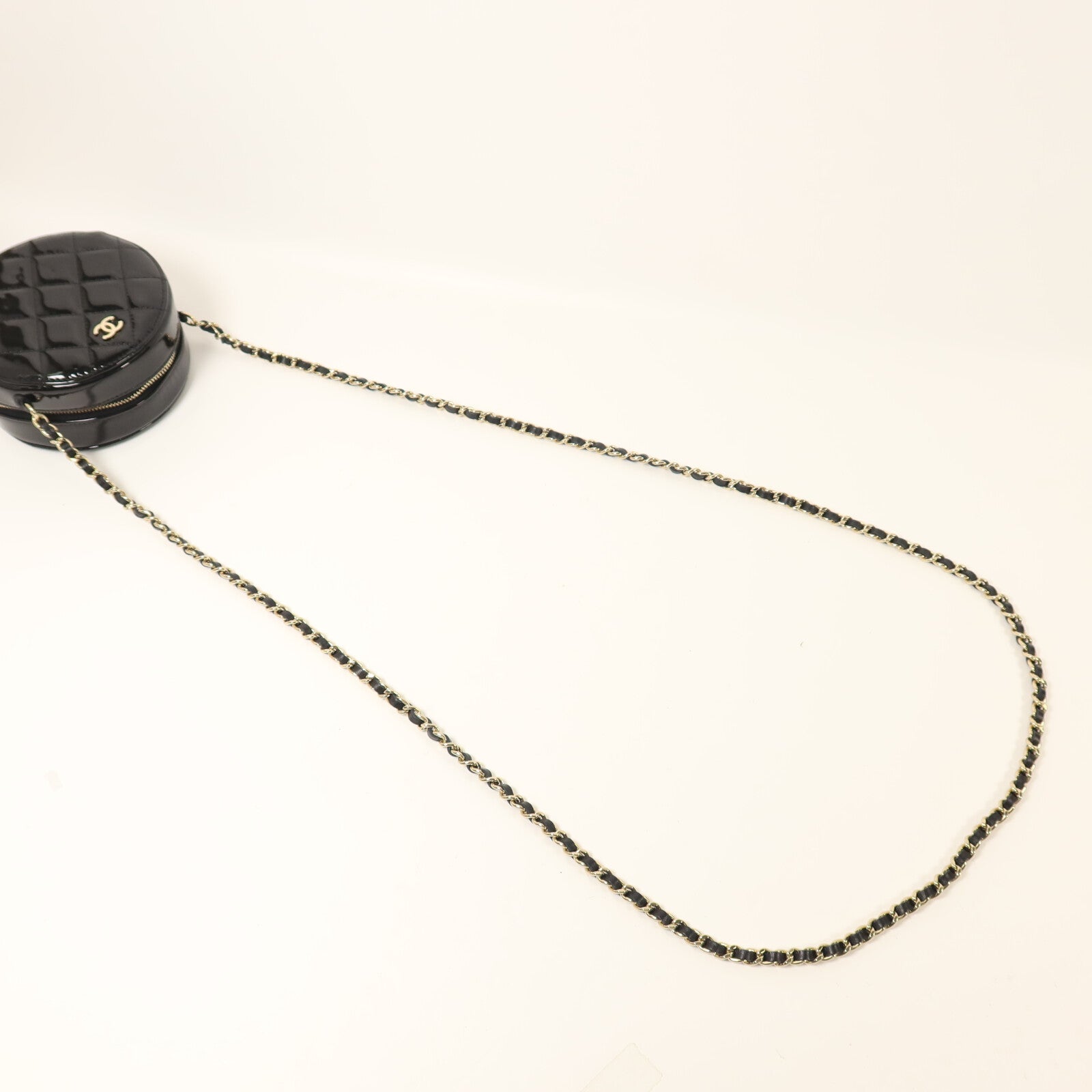 CHANEL 漆皮皮革Chain Shoulder鏈帶肩背袋