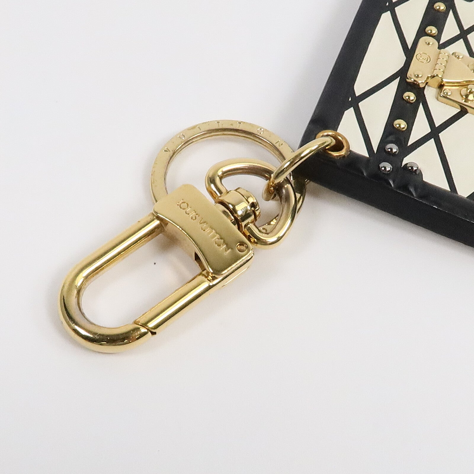 LOUIS VUITTON 牛皮皮革Trunk Petite Malle Key Charm掛飾