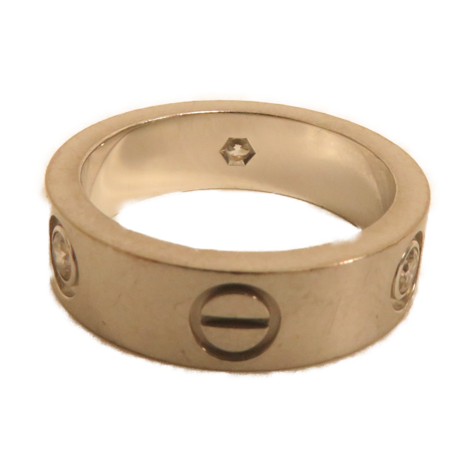 CARTIER 【激減優惠】18K白金Love Ring 9.1g戒指Cartier#52/US#6