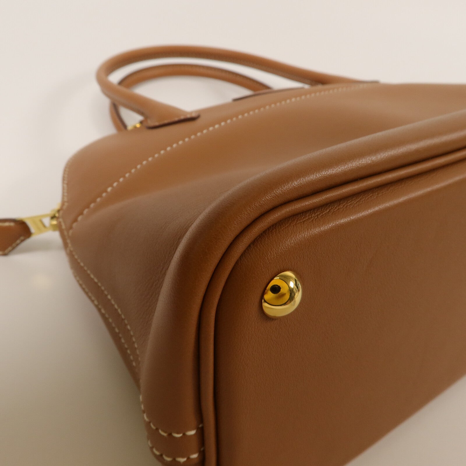 HERMES Swift皮革Bolide 27手挽肩背兩用袋Gold