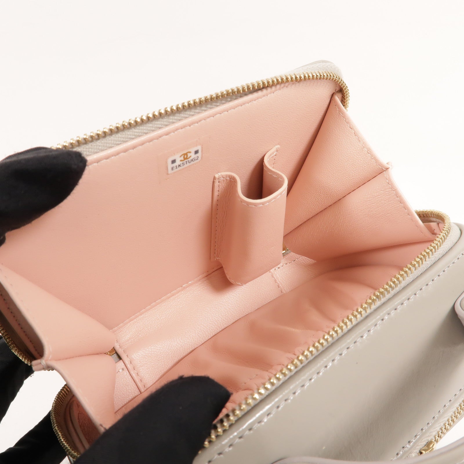 CHANEL 羊皮皮革Top Handle Vanity Case手挽肩背兩用袋