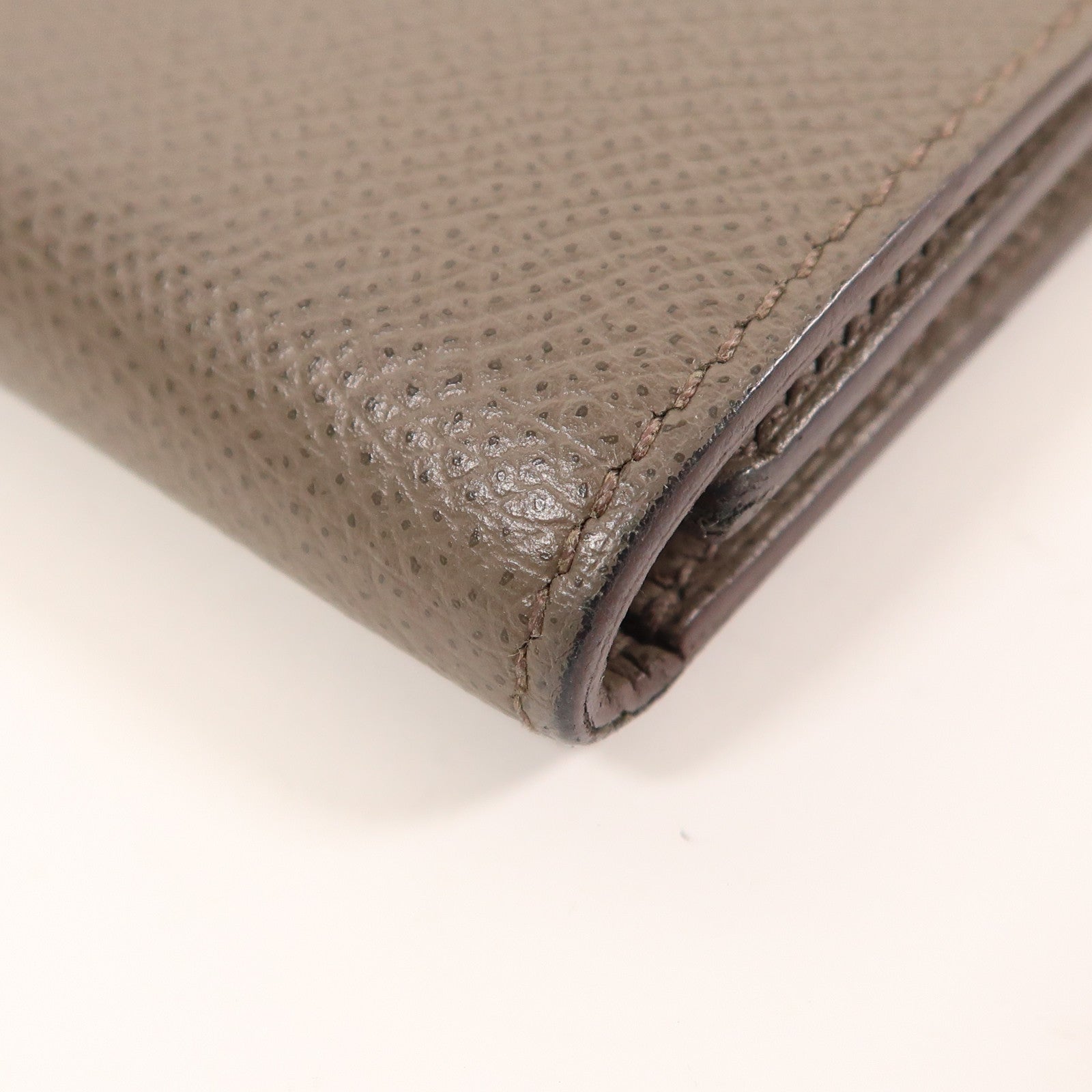 HERMES Epsom皮革Clic Wallet金扣錢包Etain