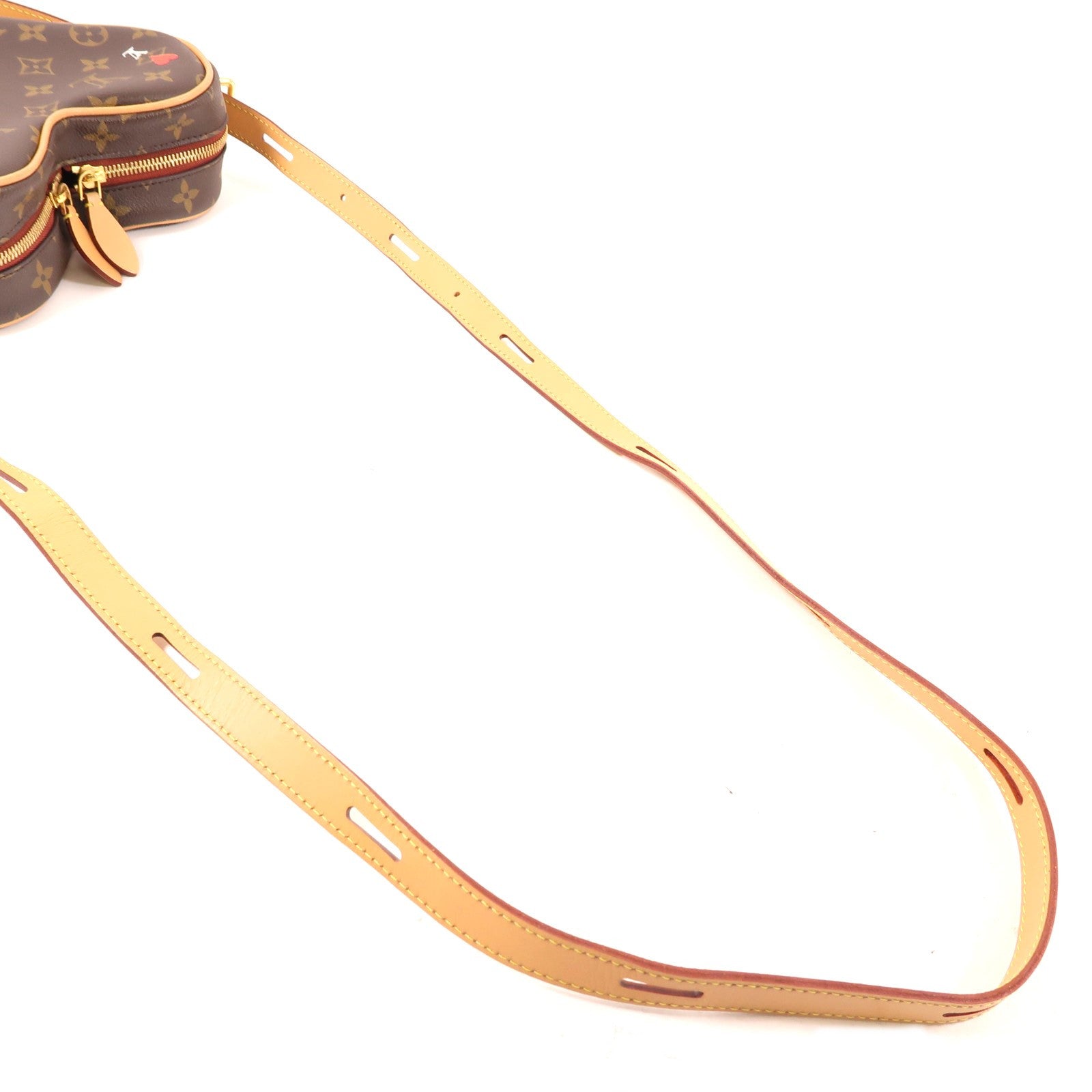 LOUIS VUITTON Monogram Game On Sac Coeur金扣肩背袋棕色