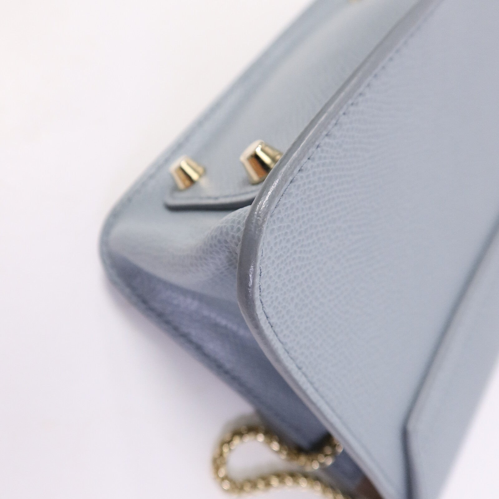 Furla 牛皮皮革Chain Shoulder鏈帶肩背袋