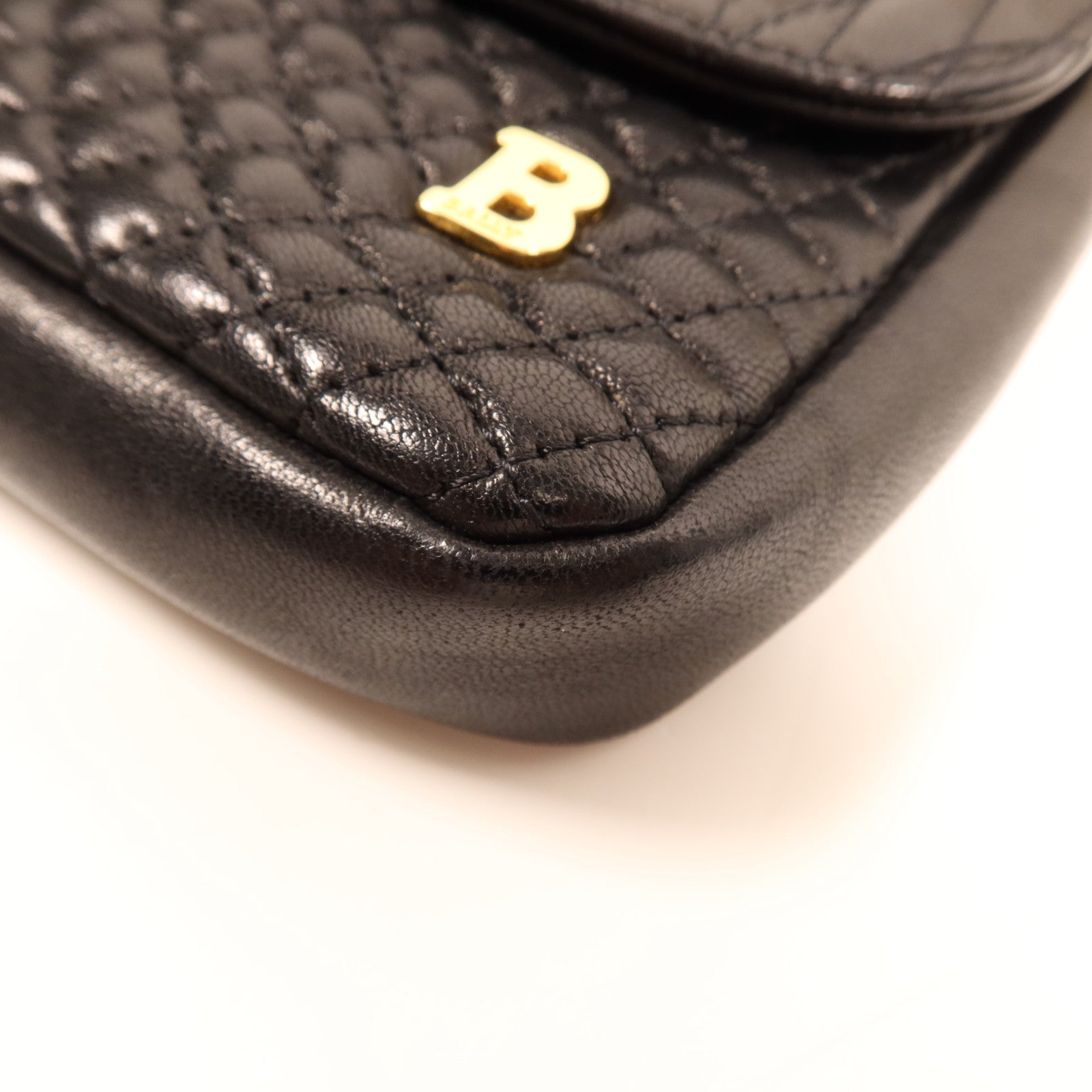 BALLY 羊皮皮革Chain Shoulder Bag金扣鏈帶肩背袋
