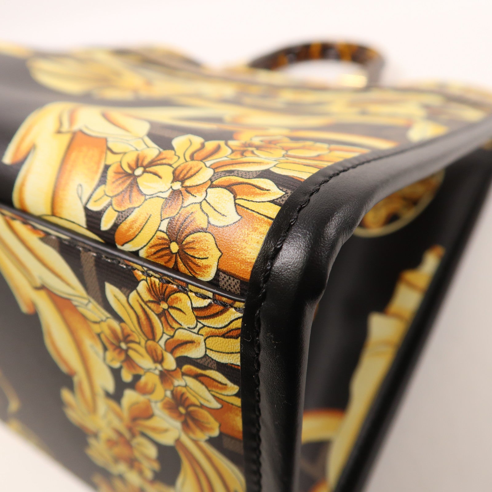 FENDI 皮革Sunshine Tote Bag金扣手挽肩背兩用袋