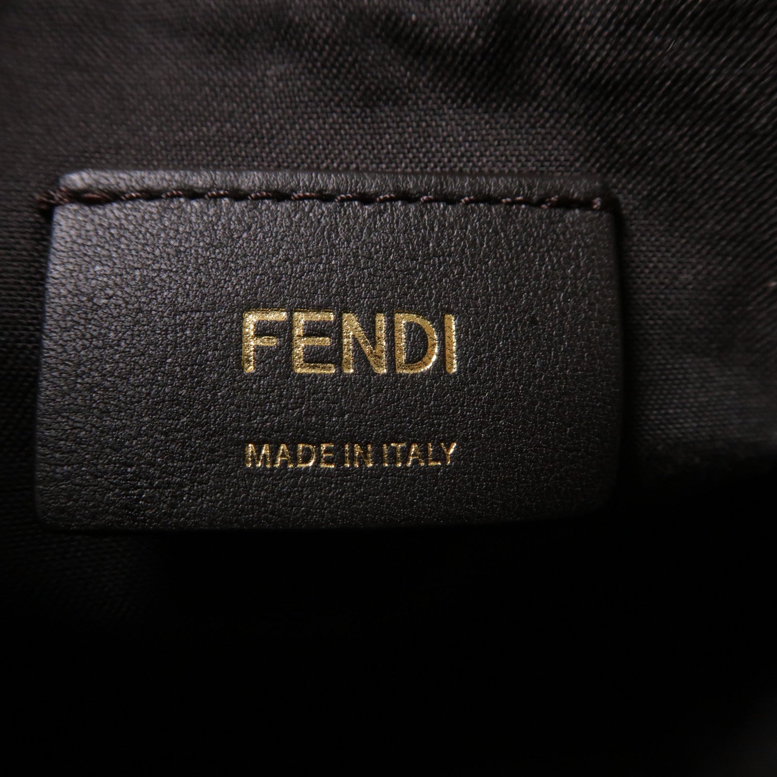 FENDI 牛皮皮革Shoulder Bag金扣肩背袋綠色