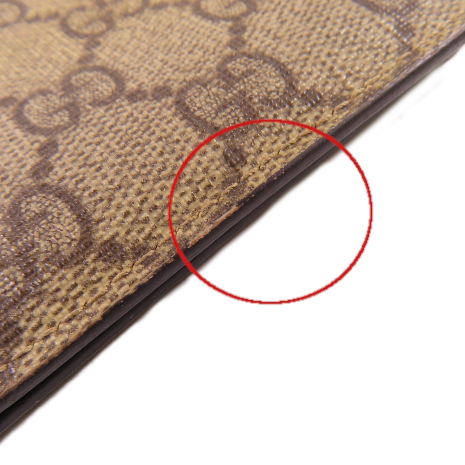 GUCCI 塗層帆布Pocketbook Short Wallet短錢包啡色