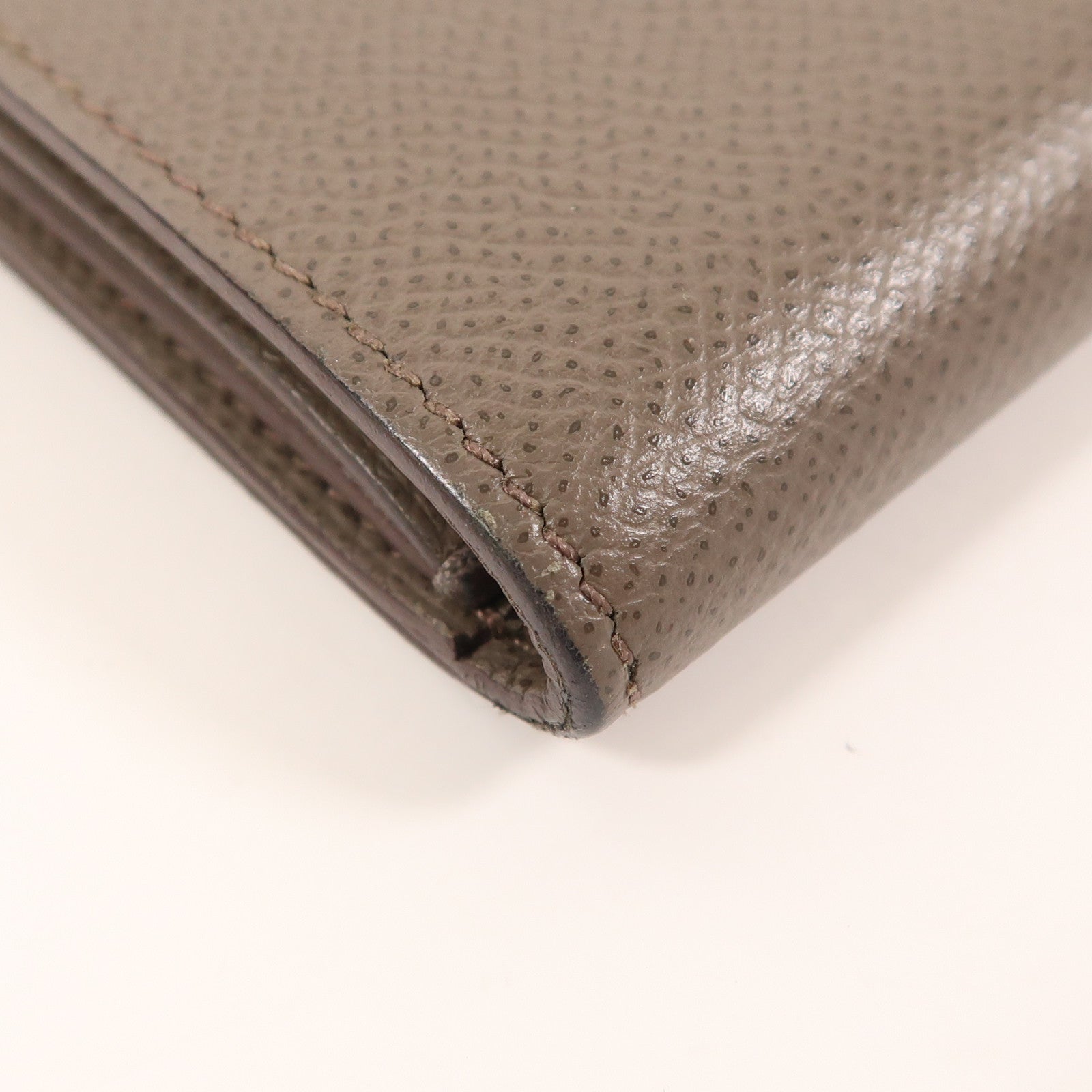 HERMES Epsom皮革Clic Wallet金扣錢包Etain