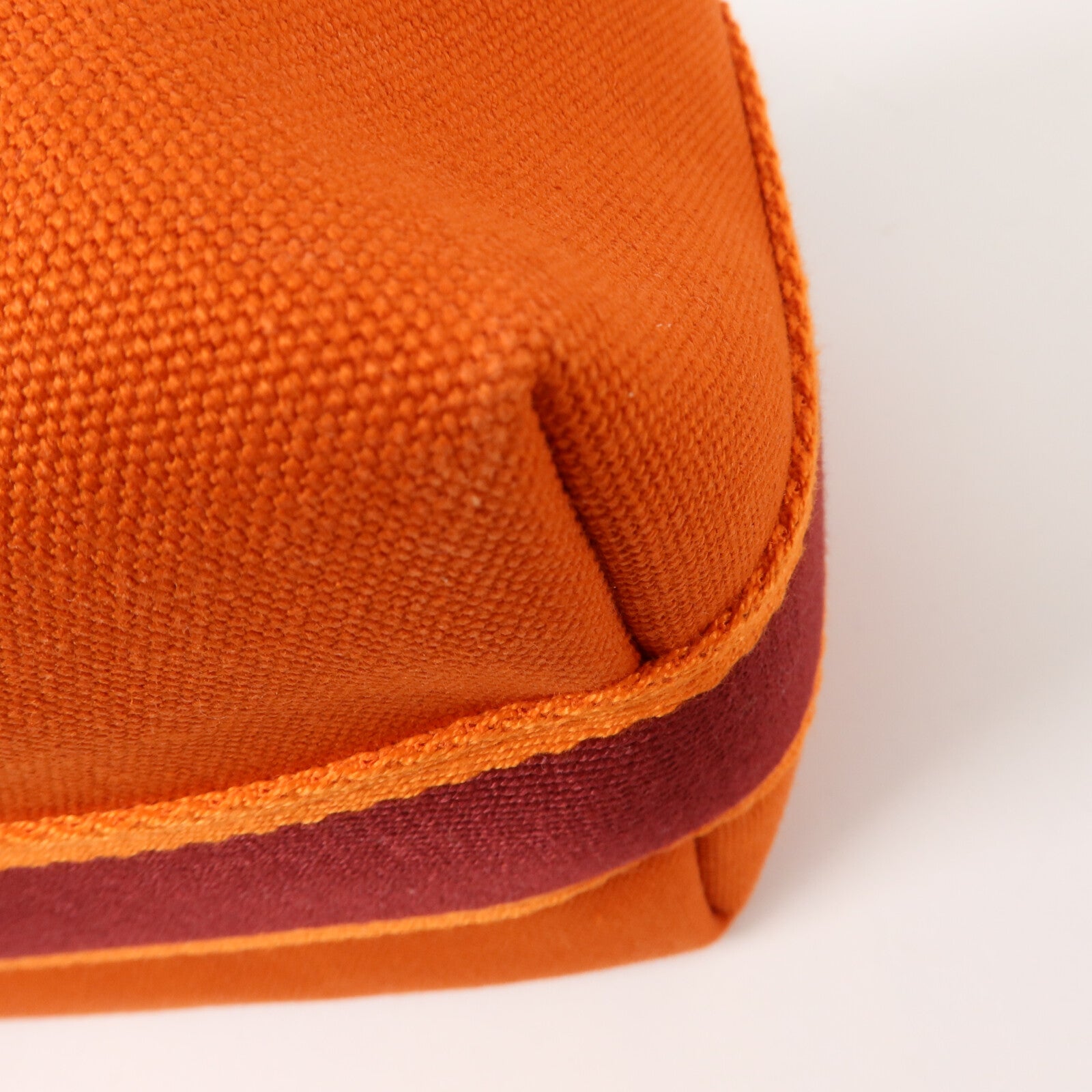 HERMES 帆布Bride A Brac PM手挽袋Orange