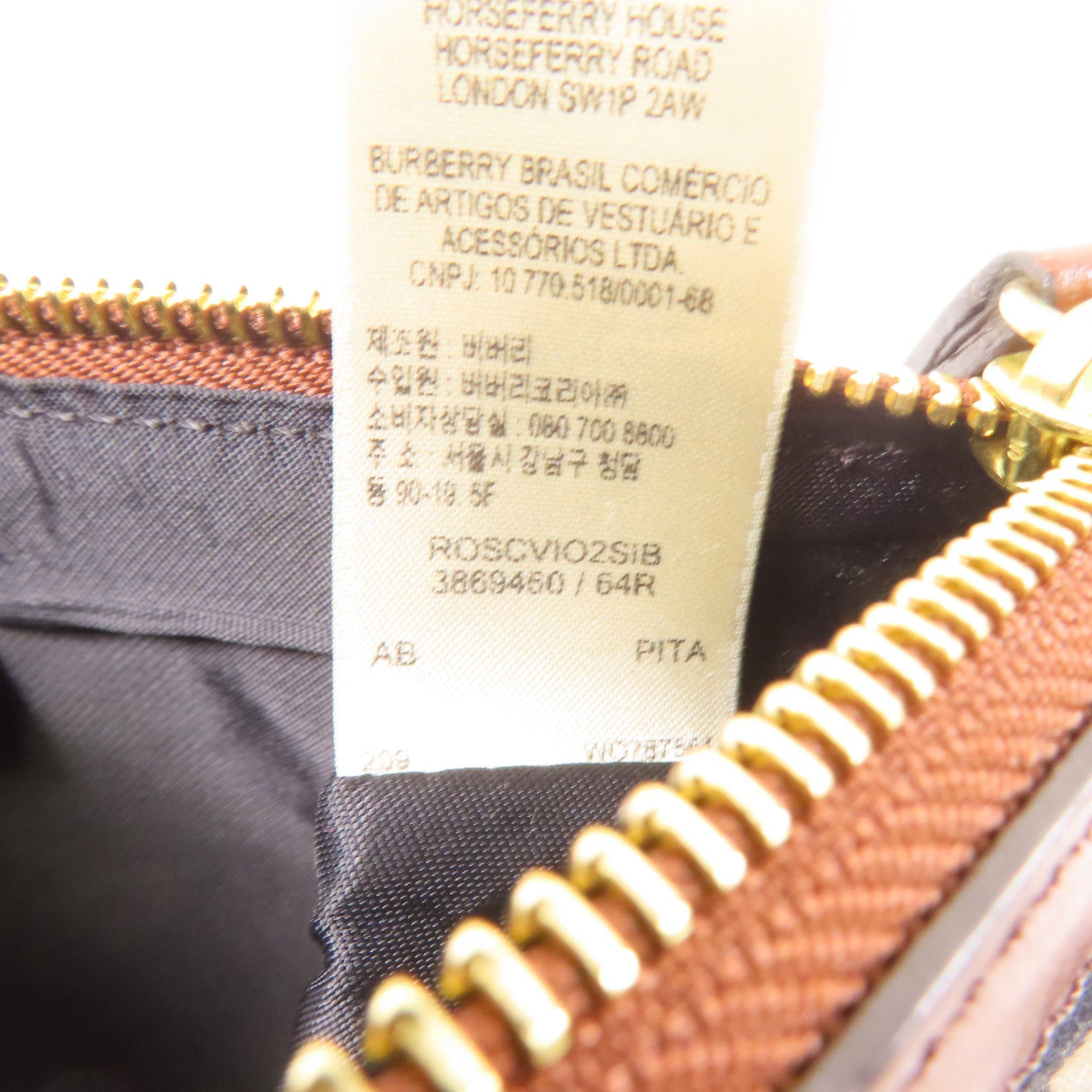 BURBERRY 帆布/皮革Shoulder Bag金扣肩背袋棕色/卡其色
