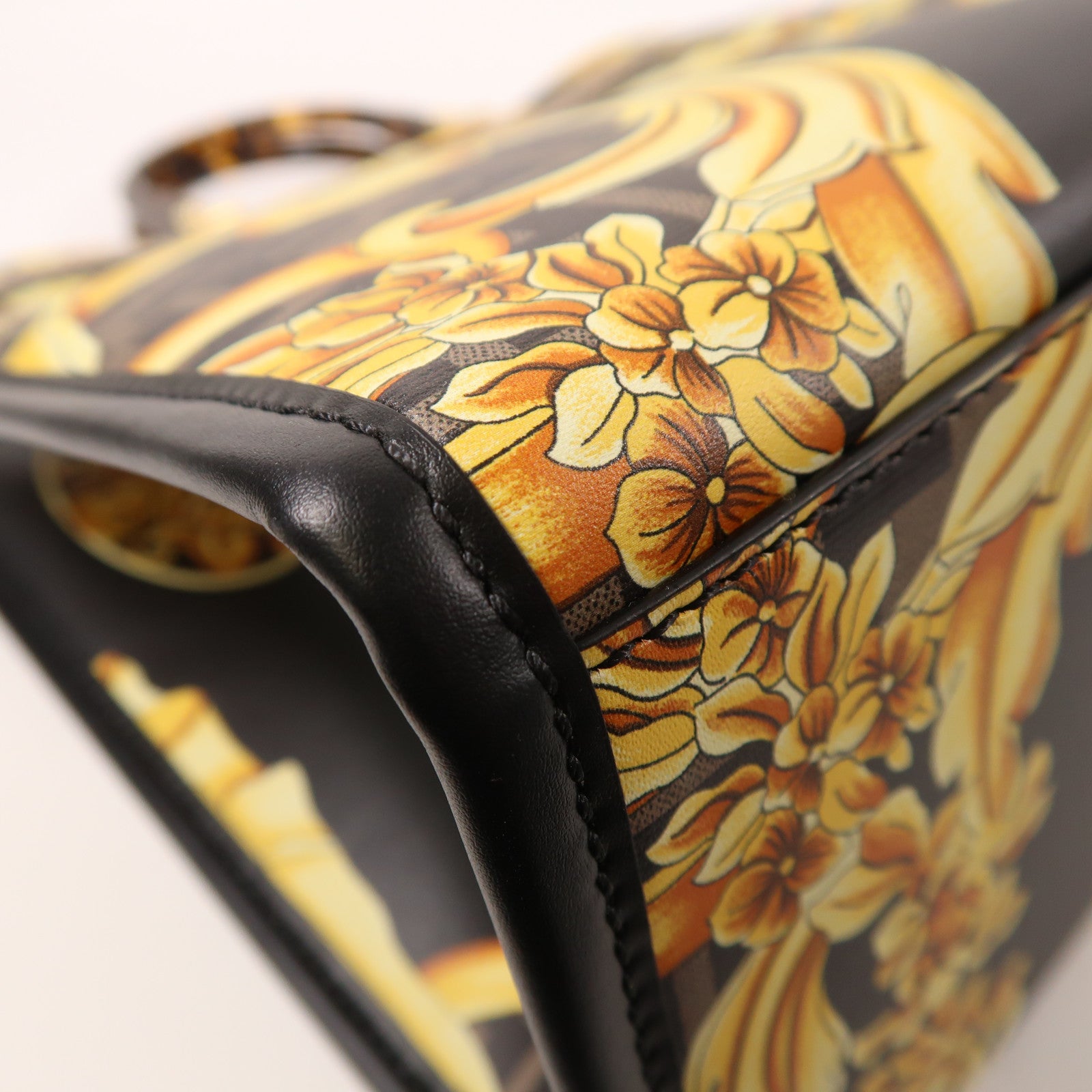 FENDI 皮革Sunshine Tote Bag金扣手挽肩背兩用袋