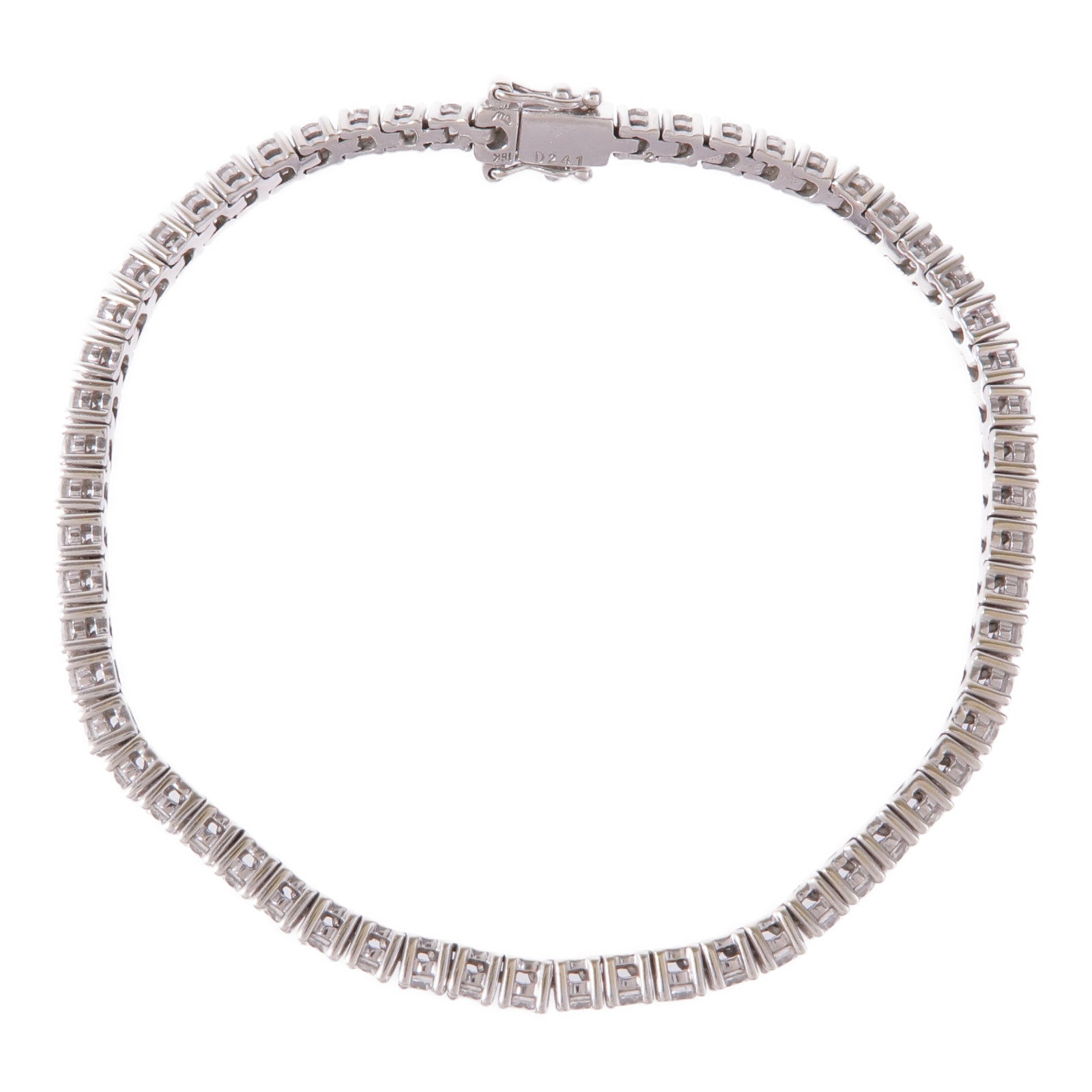 JEWELRY Diamond Bracelet 18K White Gold